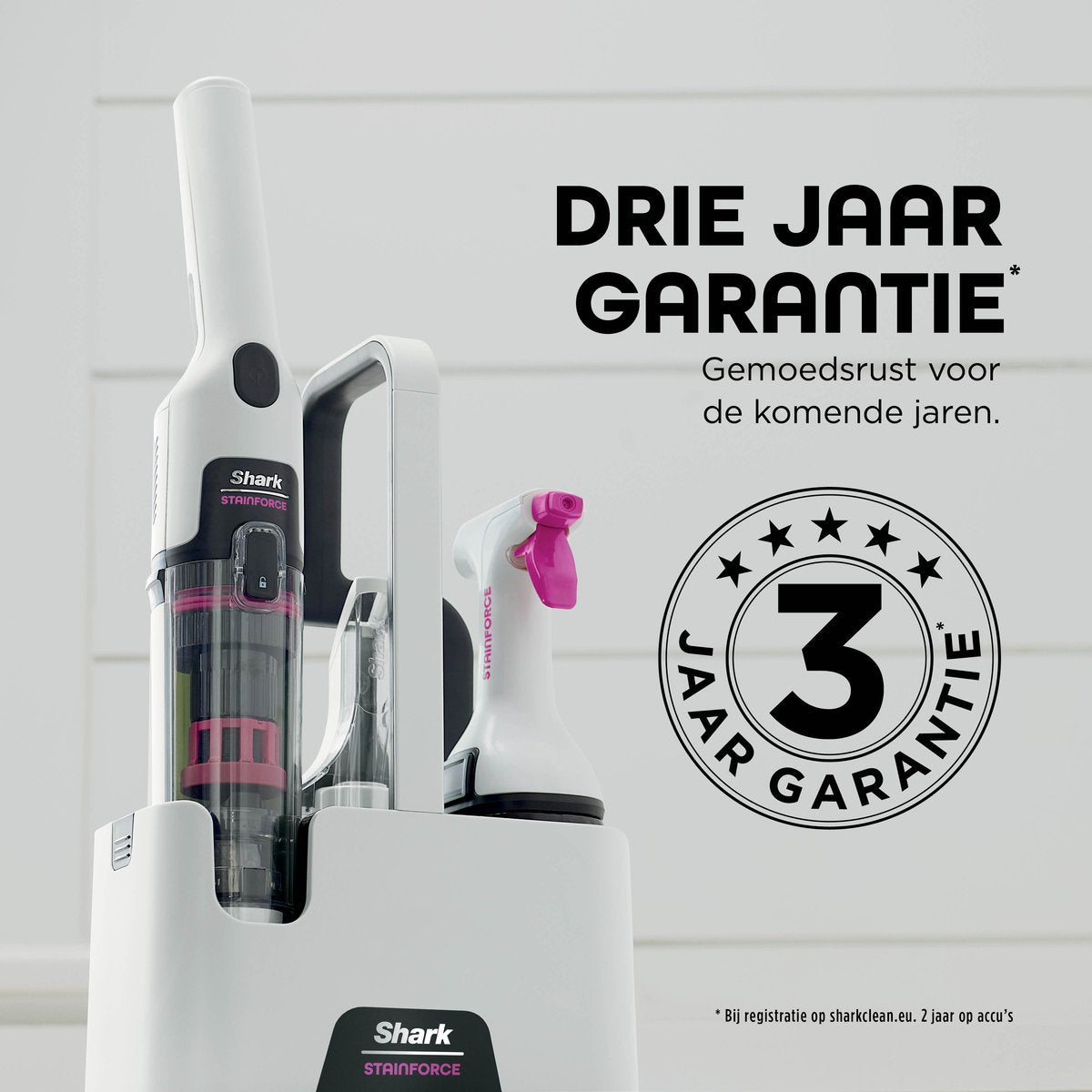 Shark StainForce Draadloze Handzame Vlekkenverwijderaar - HX100EUT