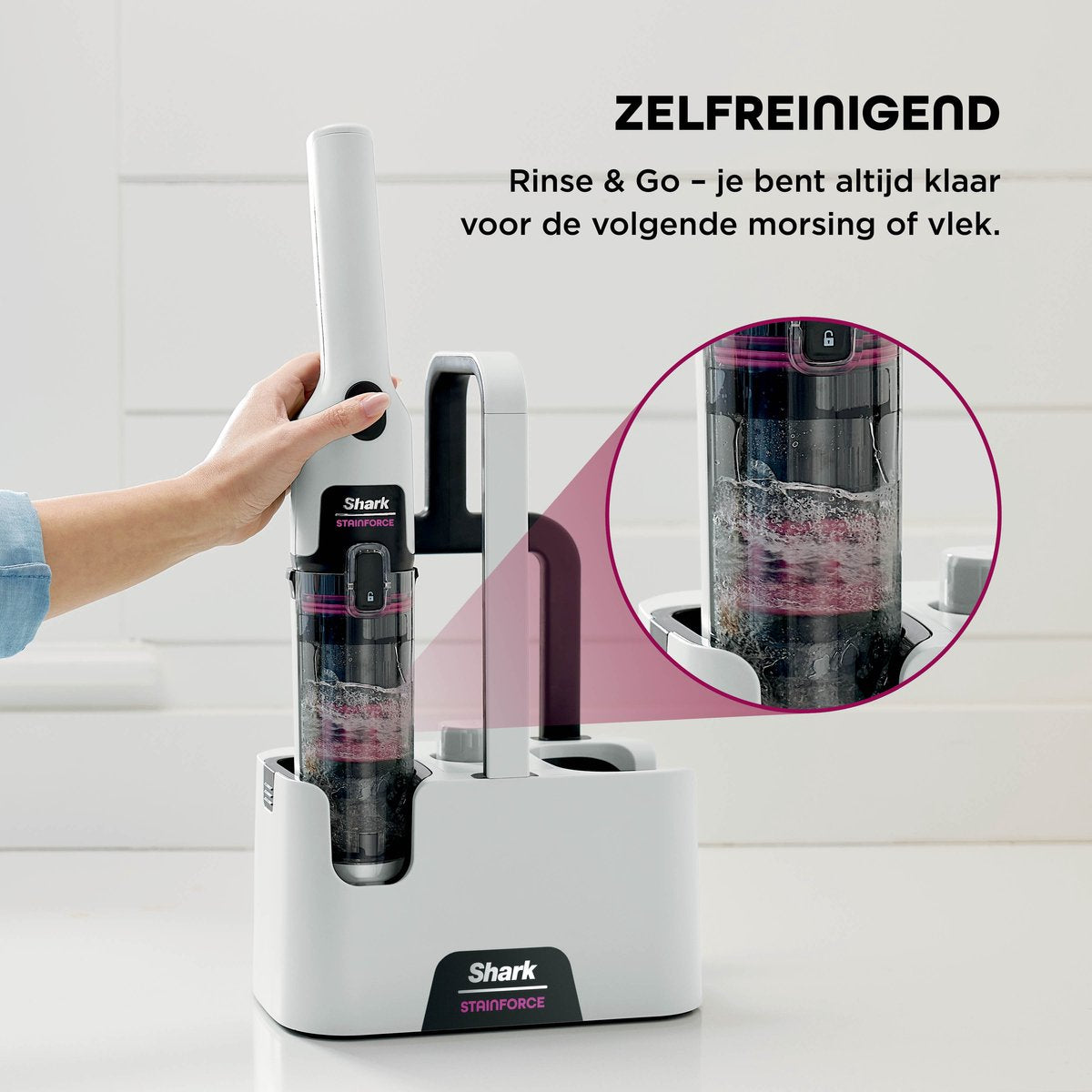 Shark StainForce Draadloze Handzame Vlekkenverwijderaar - HX100EUT