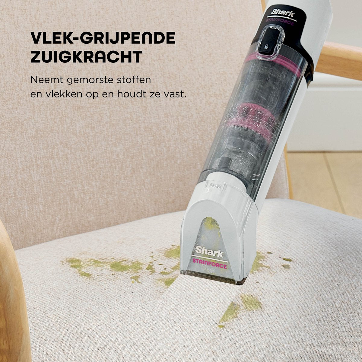 Shark StainForce Draadloze Handzame Vlekkenverwijderaar - HX100EUT