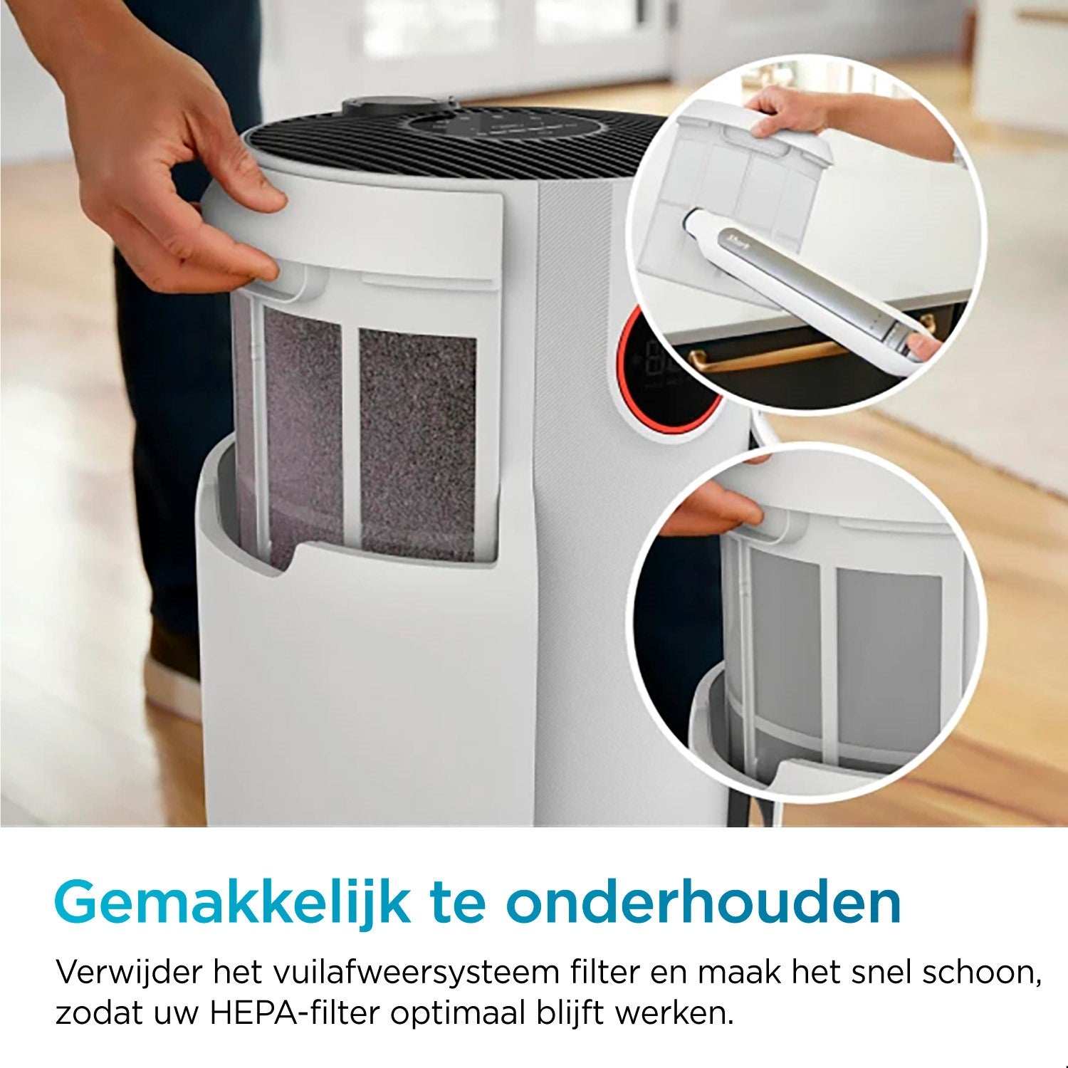 Purificateur d'air Shark NeverChange5 - Pièces jusqu'à 60 m² - HP150EU