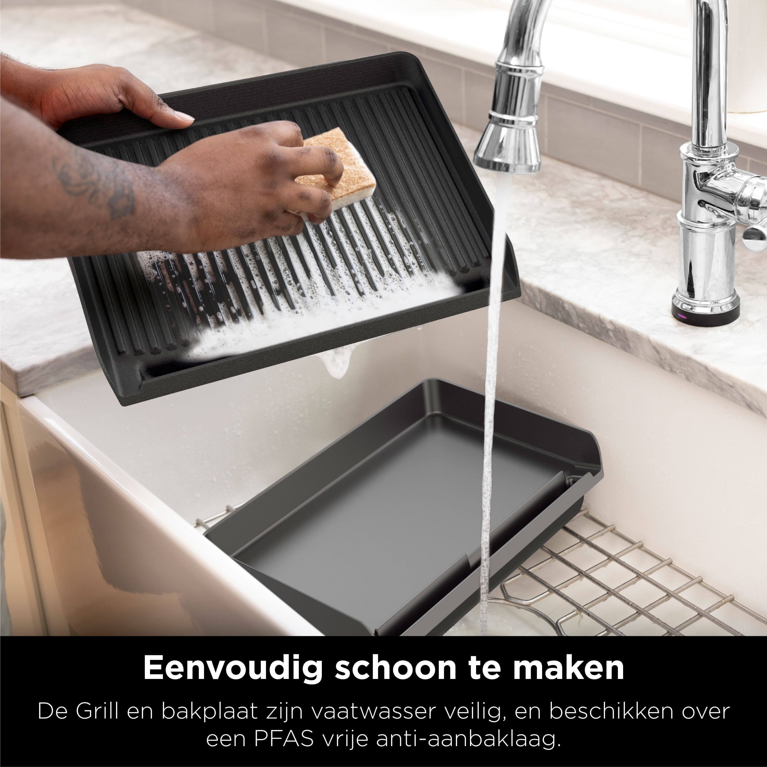 Ninja Rookvrije Grill en Bakplaat - Contactgrill - GR101EU