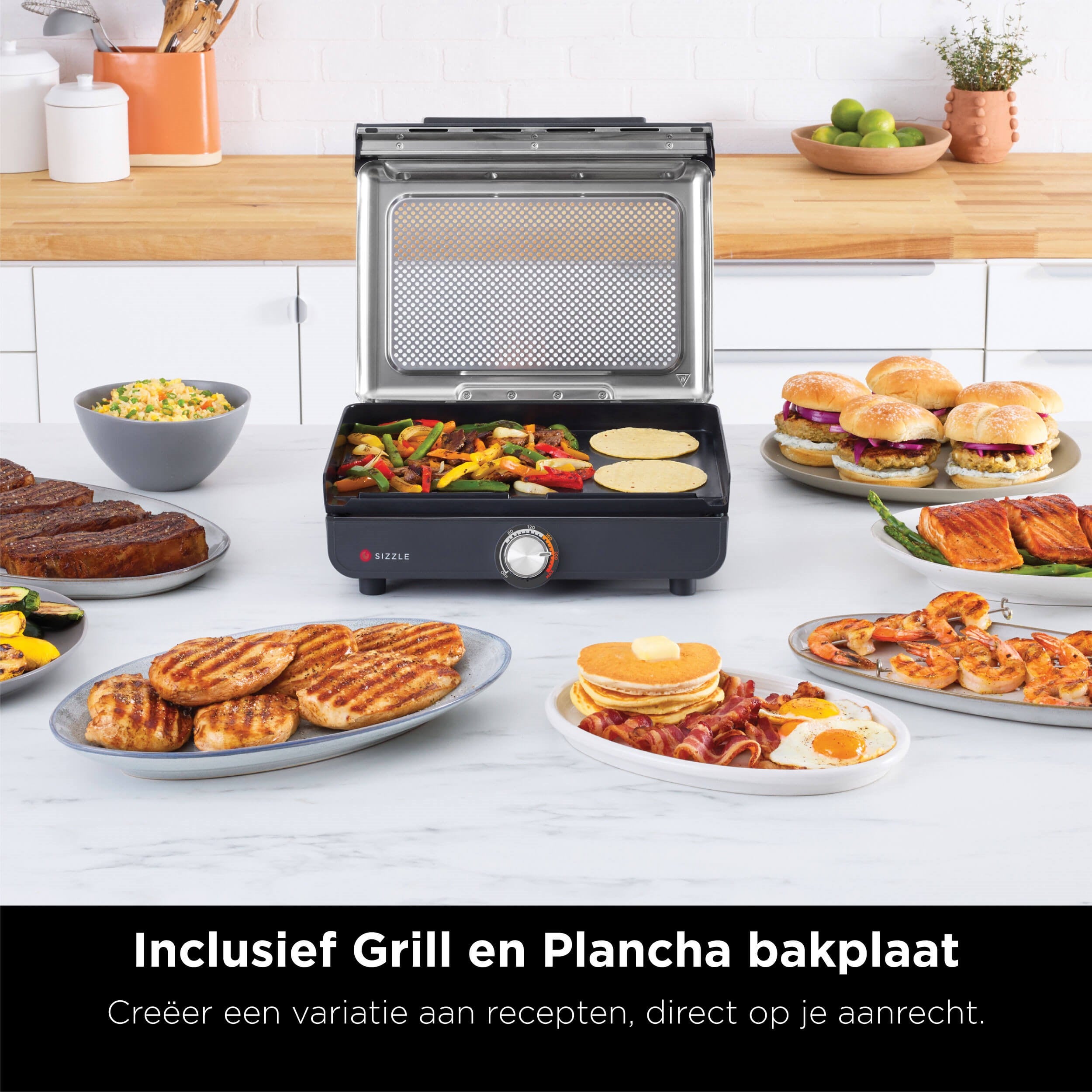 Ninja Rookvrije Grill en Bakplaat - Contactgrill - GR101EU