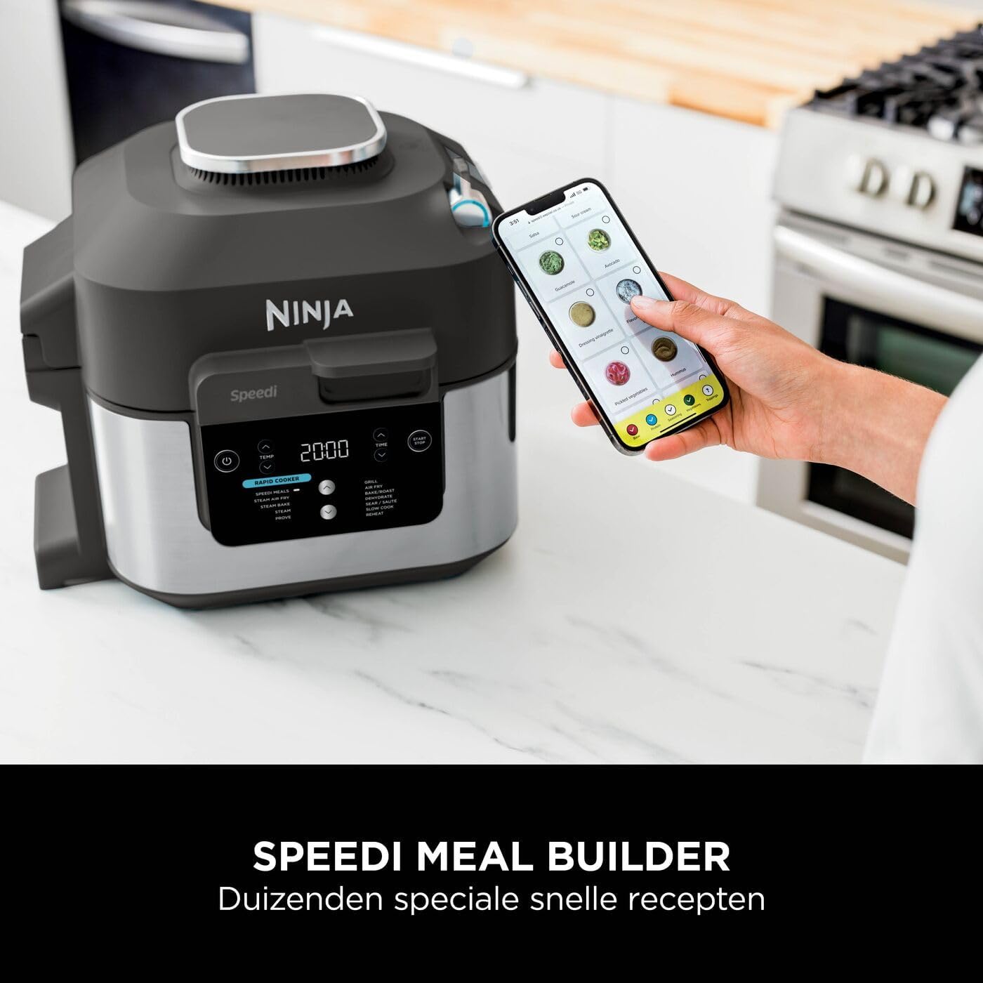 Ninja Speedi 10-in-1 Multicooker en Airfryer - ON500EU