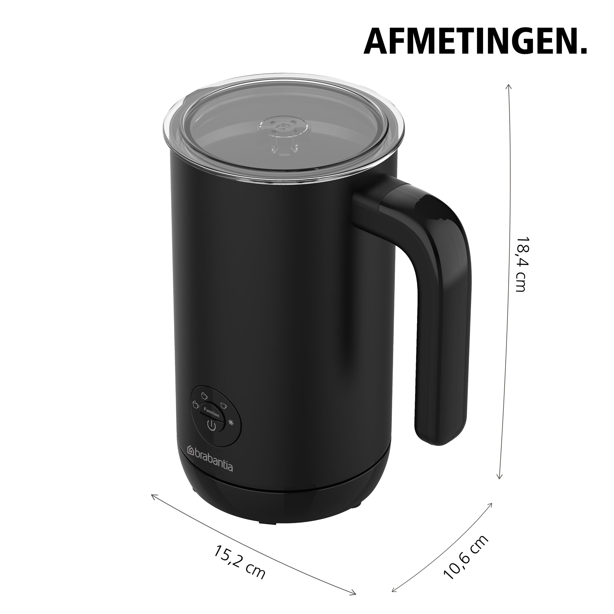 Brabantia Elektrische Melkopschuimer - BBEK1047