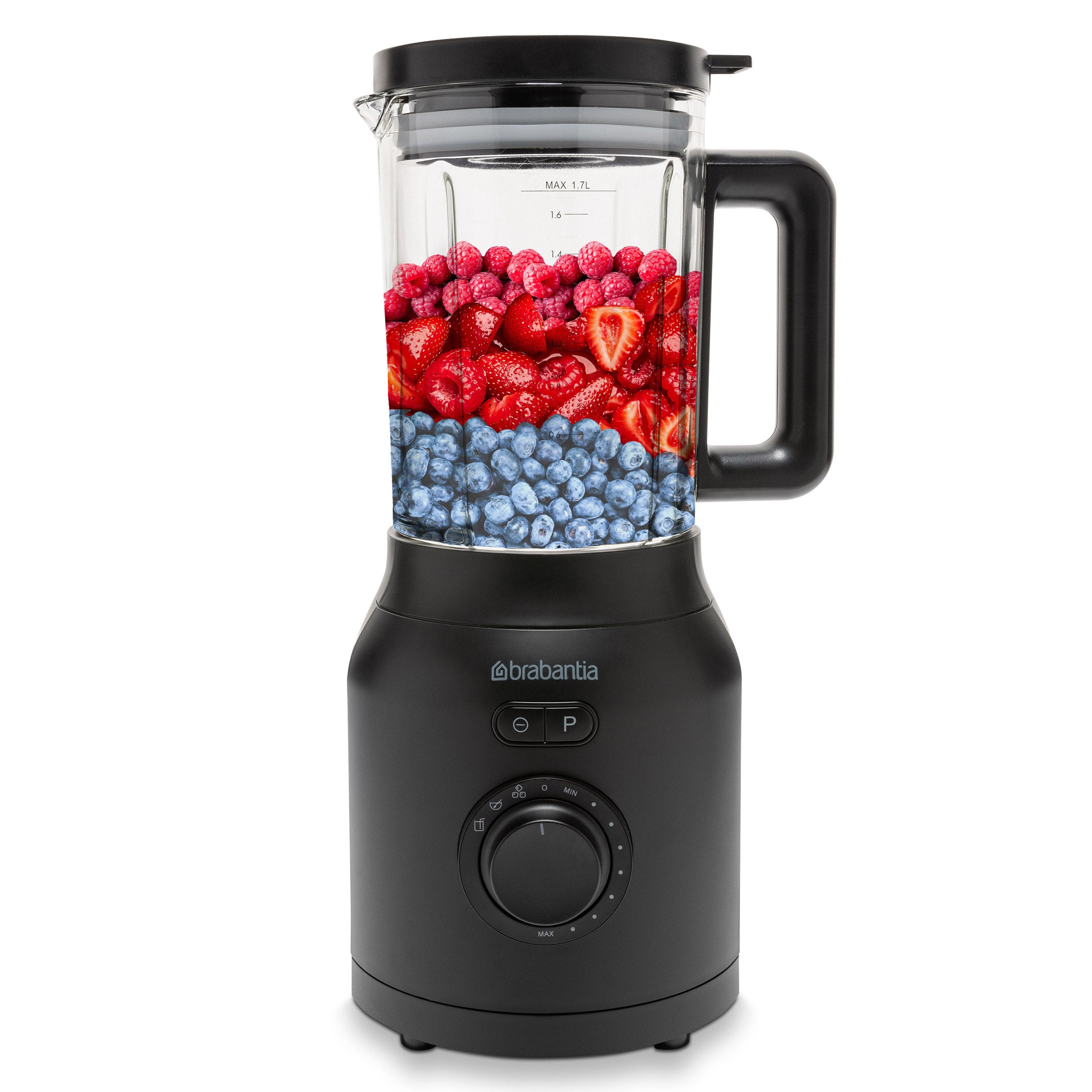 Brabantia Blender - 3 Automatische Programma's - 1200 Watt - Aanpasbare snelheidsregelingen - Duurzame RVS messen - BBEK1057