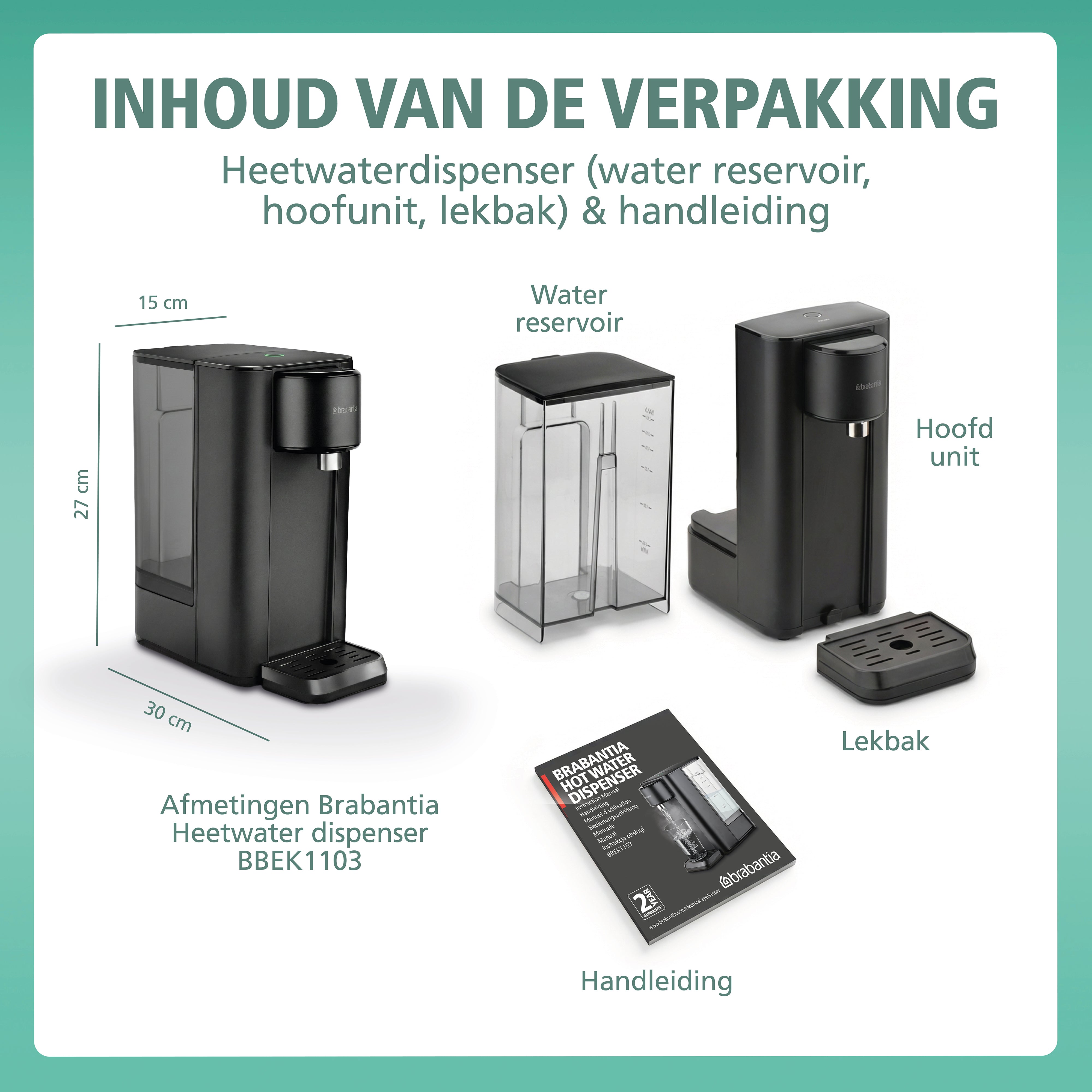 Brabantia Heetwaterdispenser - BBEK1103