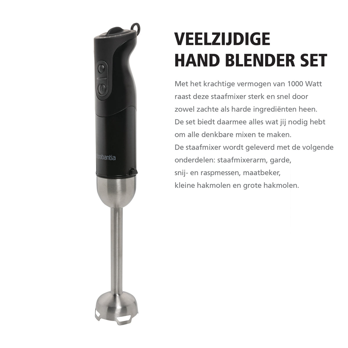 Brabantia Staafmixer Set - BBEK1063MB