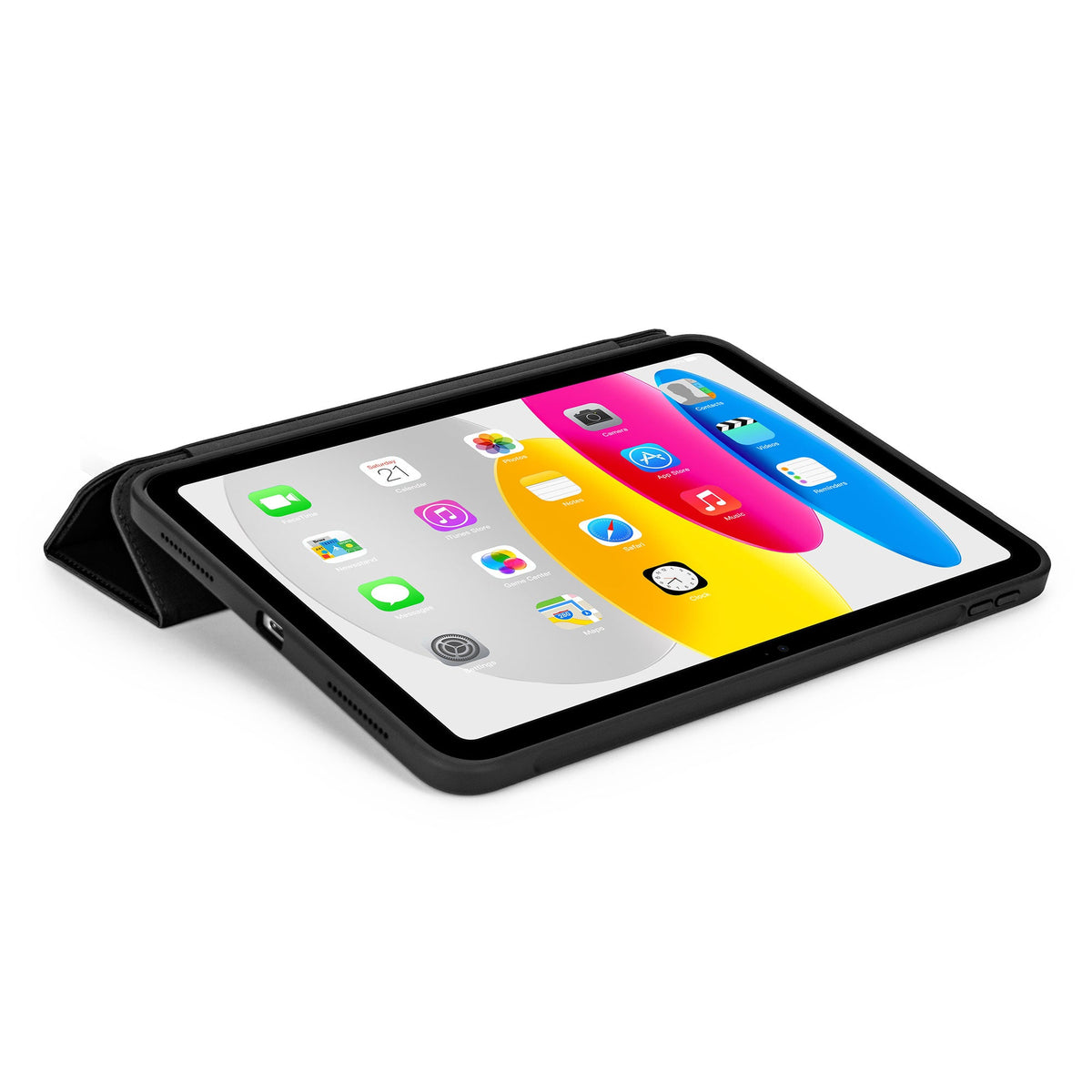 DECODED Silicone Slim iPad Case, Charcoal, iPad 10th & 11th gen