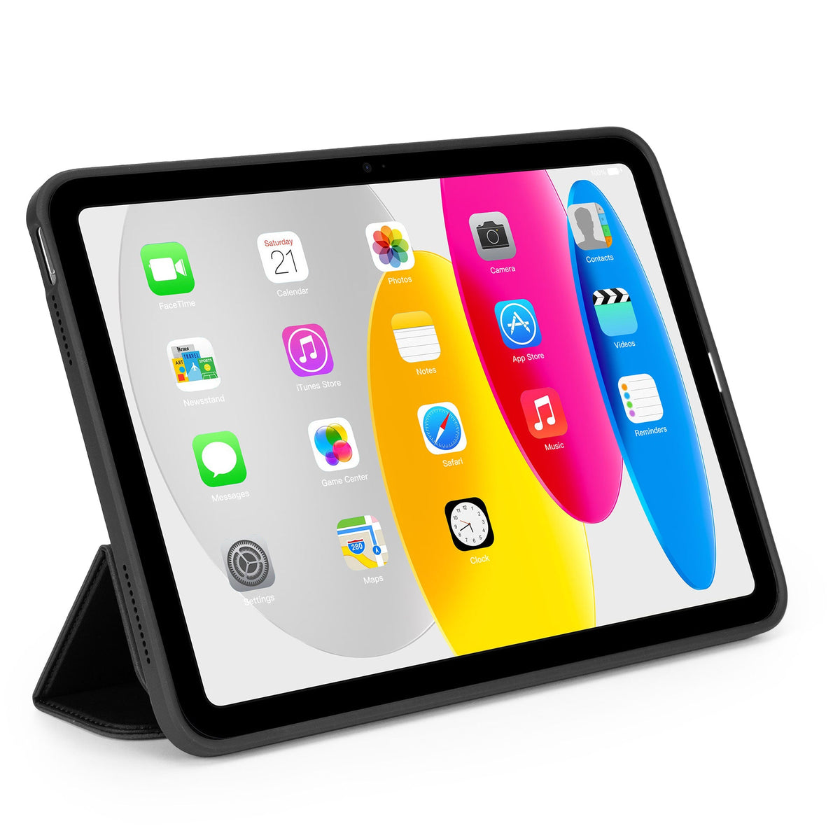 DECODED Silicone Slim iPad Case, Charcoal, iPad 10th & 11th gen