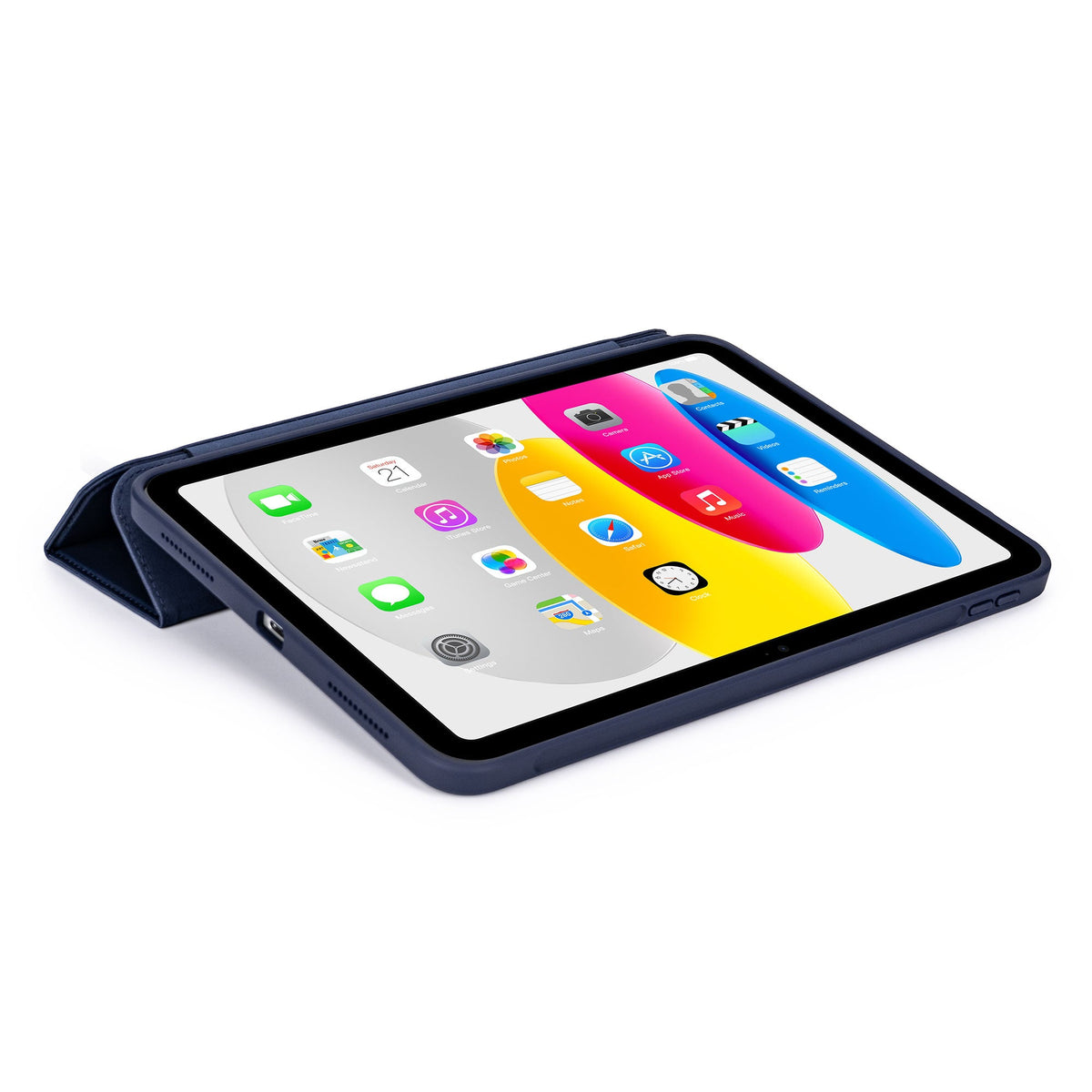 DECODED Silicone Slim iPad Case, Navy, iPad 10th & 11th gen