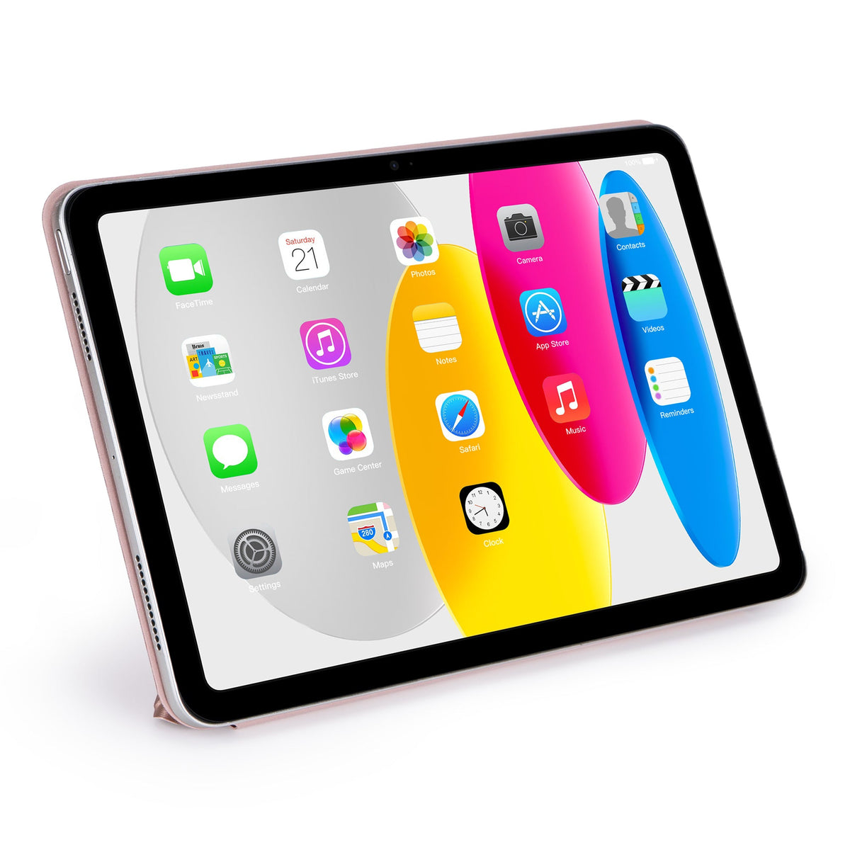 DECODED Silicone Slim Folio iPad Case, Champagne, iPad 10th & 11th gen