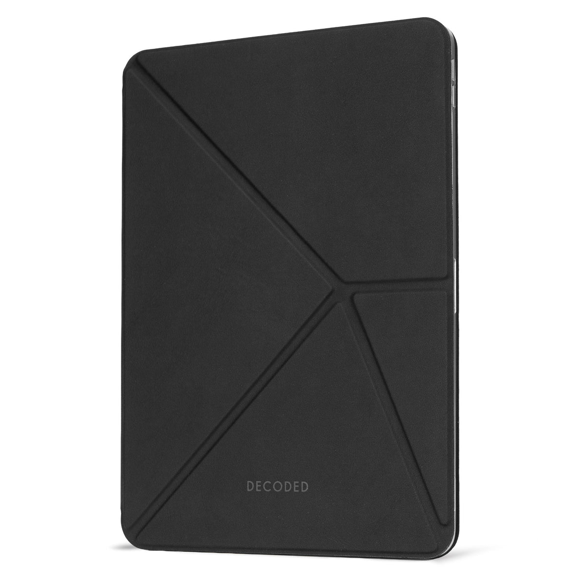DECODED Silicone Slim Folio iPad Case, Charcoal, iPad 10th & 11th gen