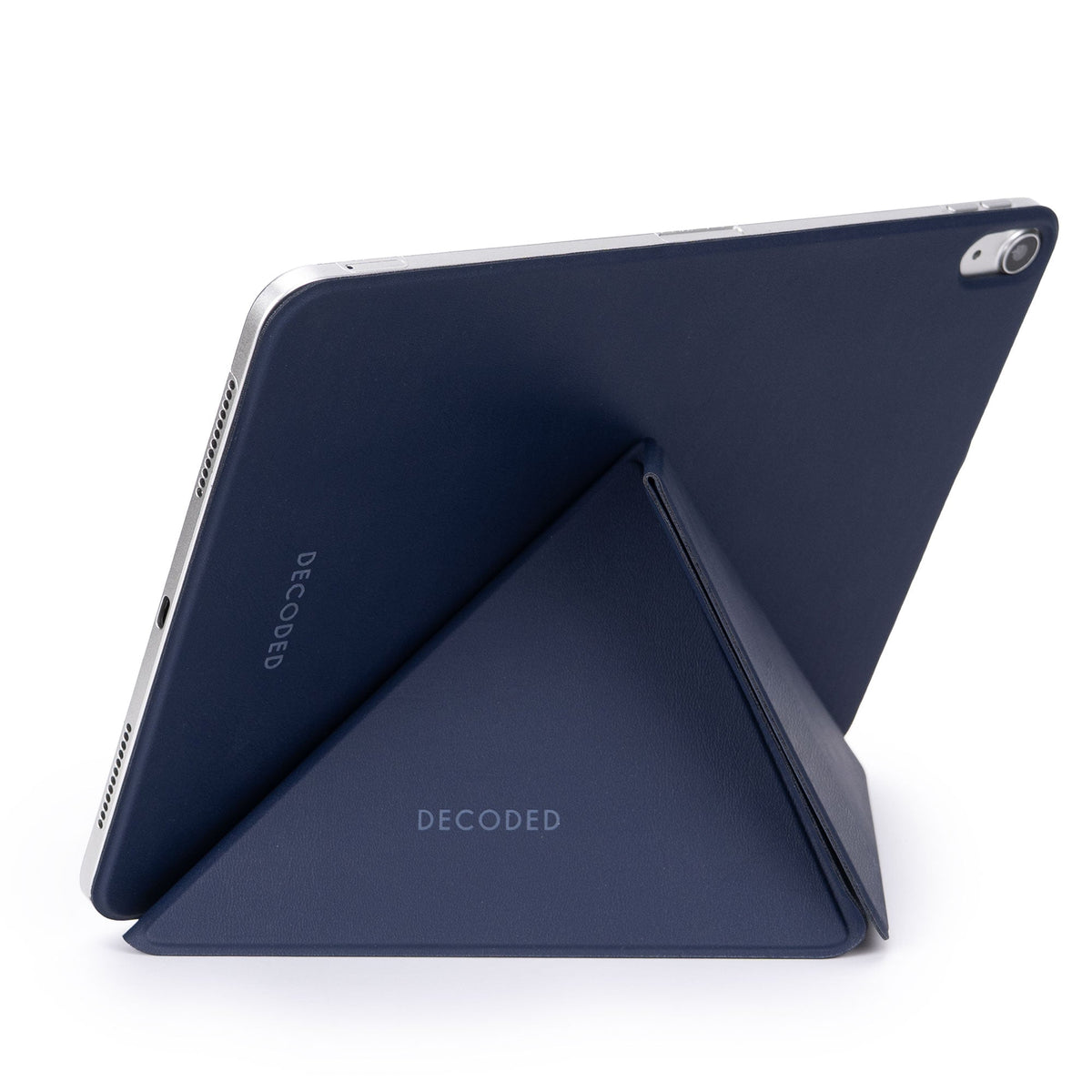 DECODED Silicone Slim Folio iPad Case, Navy, iPad Air