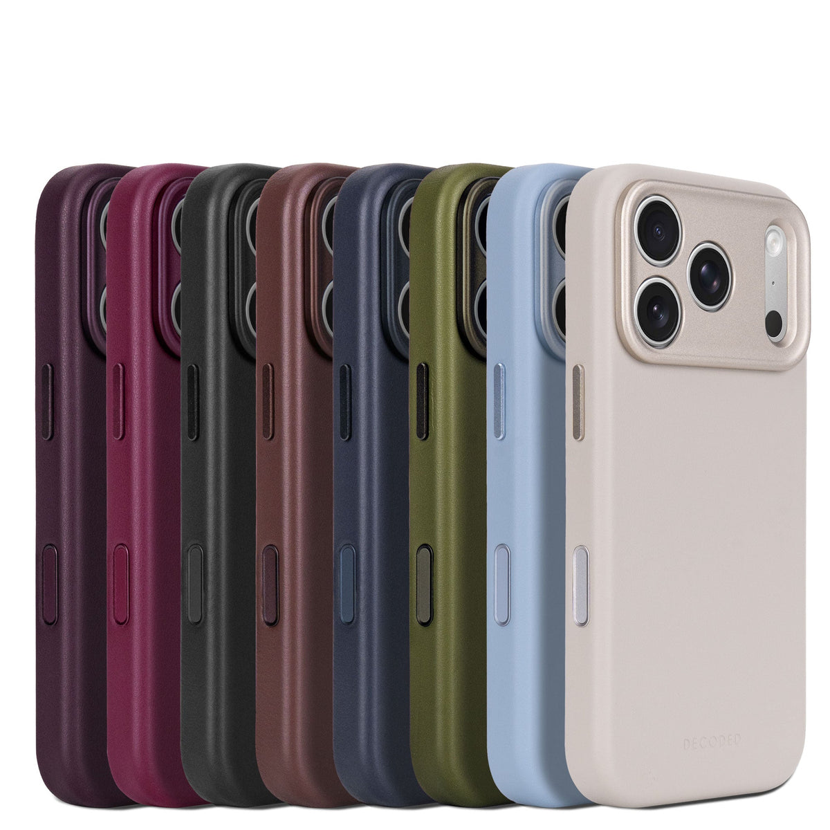 Leather Case | Burgundy Plum | iPhone 18 Pro | D27IPO18PBC1PM
