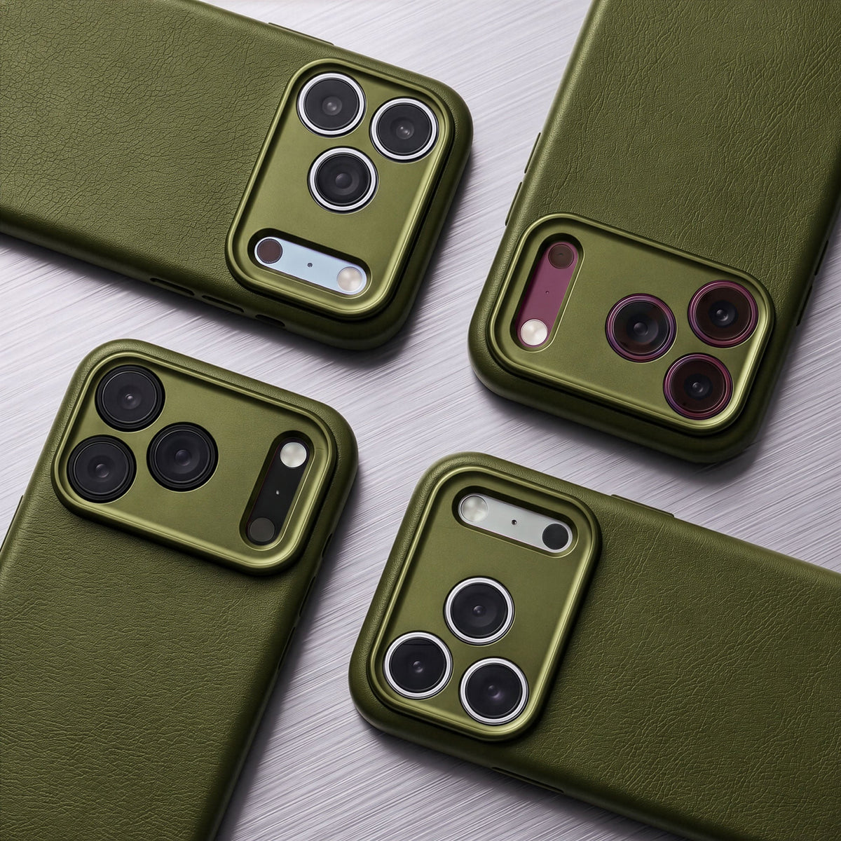 Leather Case | Moss Green | iPhone 18 Pro | D27IPO18PBC1MN