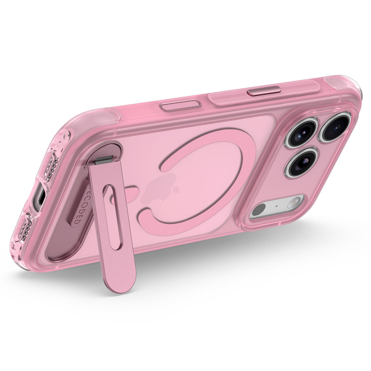 Hybrid Stand Case | Clear Pink | iPhone 18 Pro Max | D27IPO18PMBCS8STCK