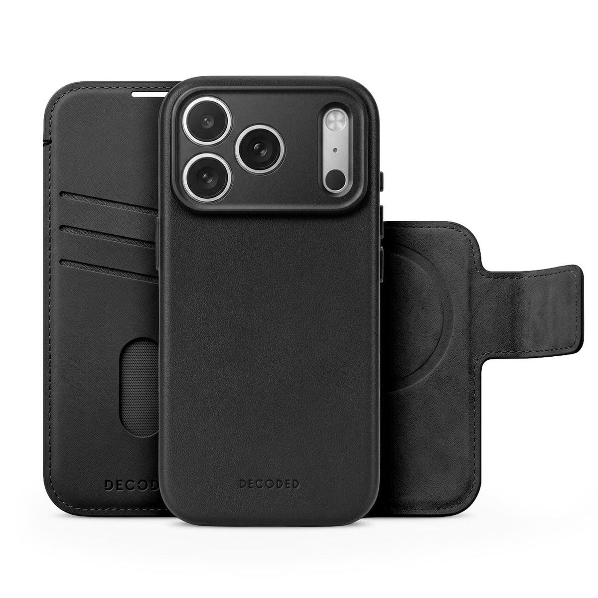 Leather Detachable Wallet Case | Black | iPhone 18 Pro | D27IPO18PDW5BK
