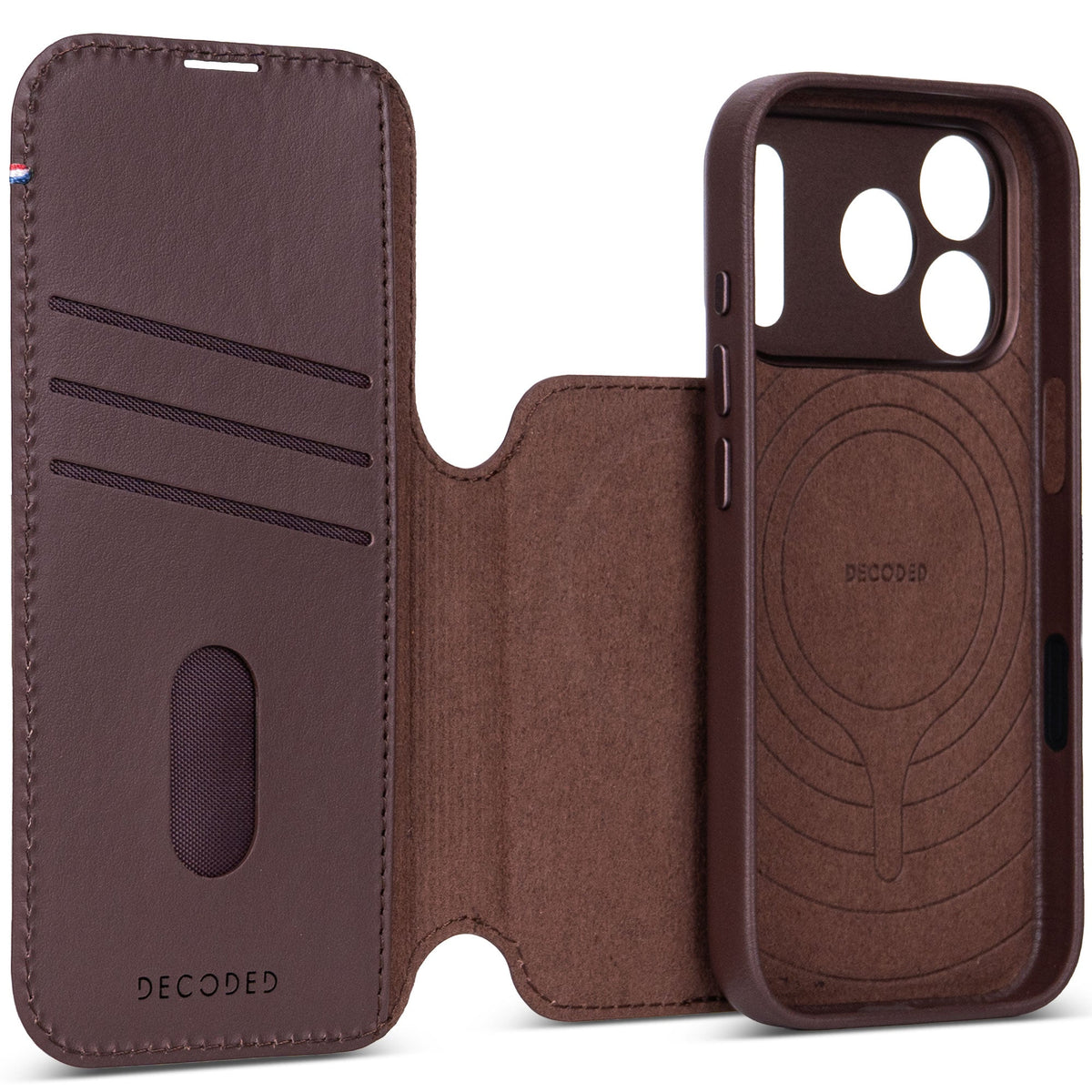 Leather Detachable Wallet Case | Chocolate Brown | iPhone 18 Pro | D27IPO18PDW5CHB