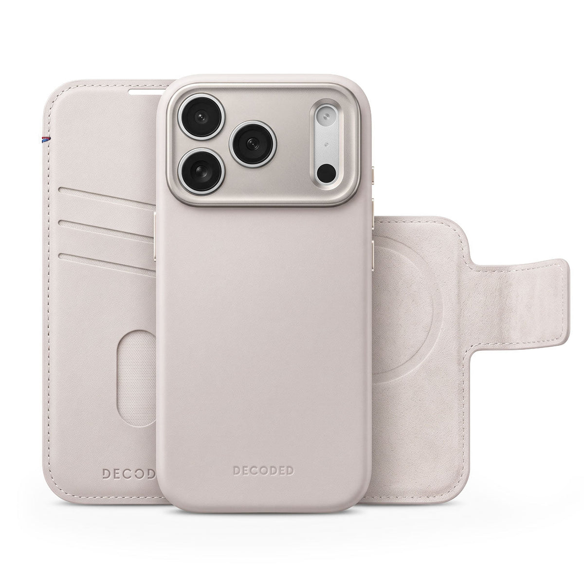 Leather Detachable Wallet Case | Taupe | iPhone 18 Pro | D27IPO18PDW5TE