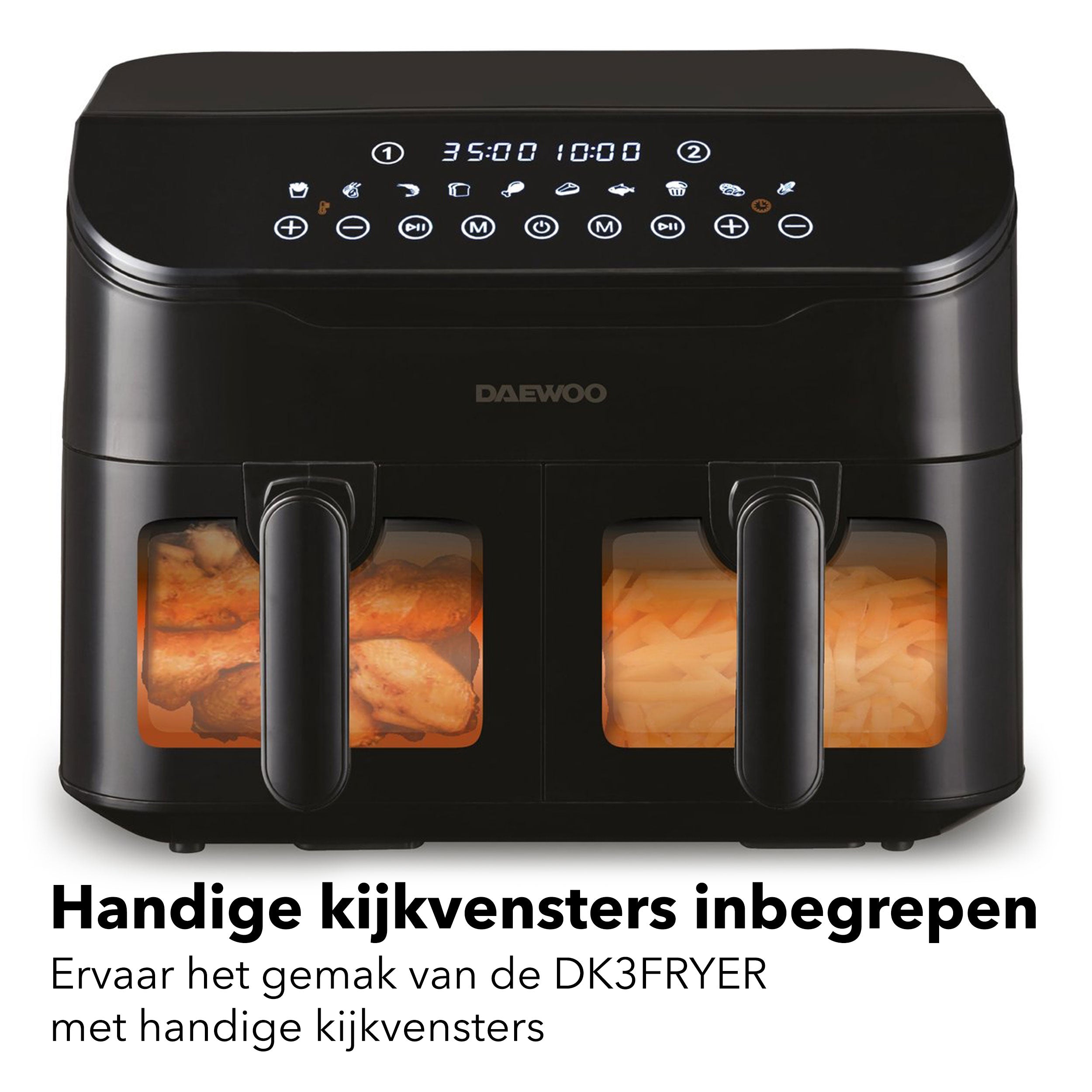 Daewoo Dubbele Airfryer XXL - DK3FRYER