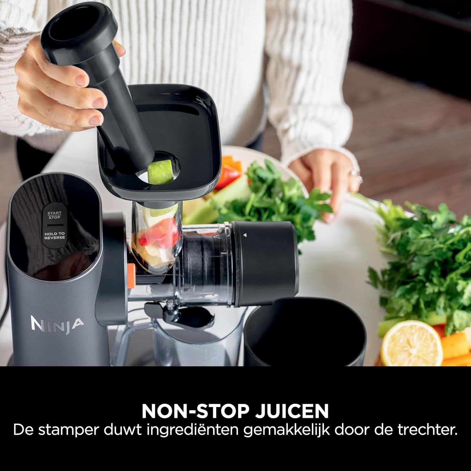 Ninja Sapcentrifuge - Cold Press Juicer met anti-verstoppingsfilter - JC151EU