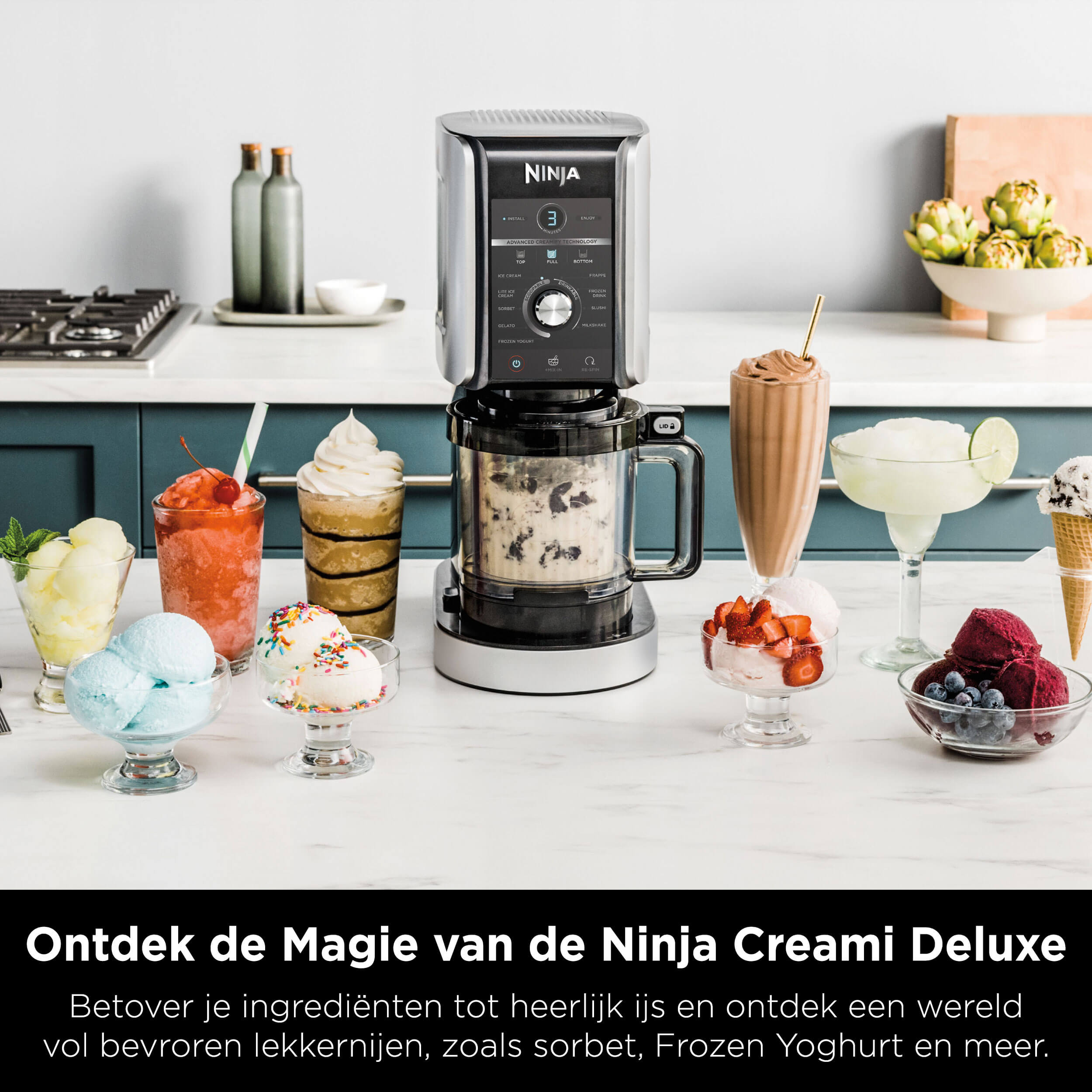 Ninja Creami Deluxe 10-in-1-Eismaschine – NC501EU