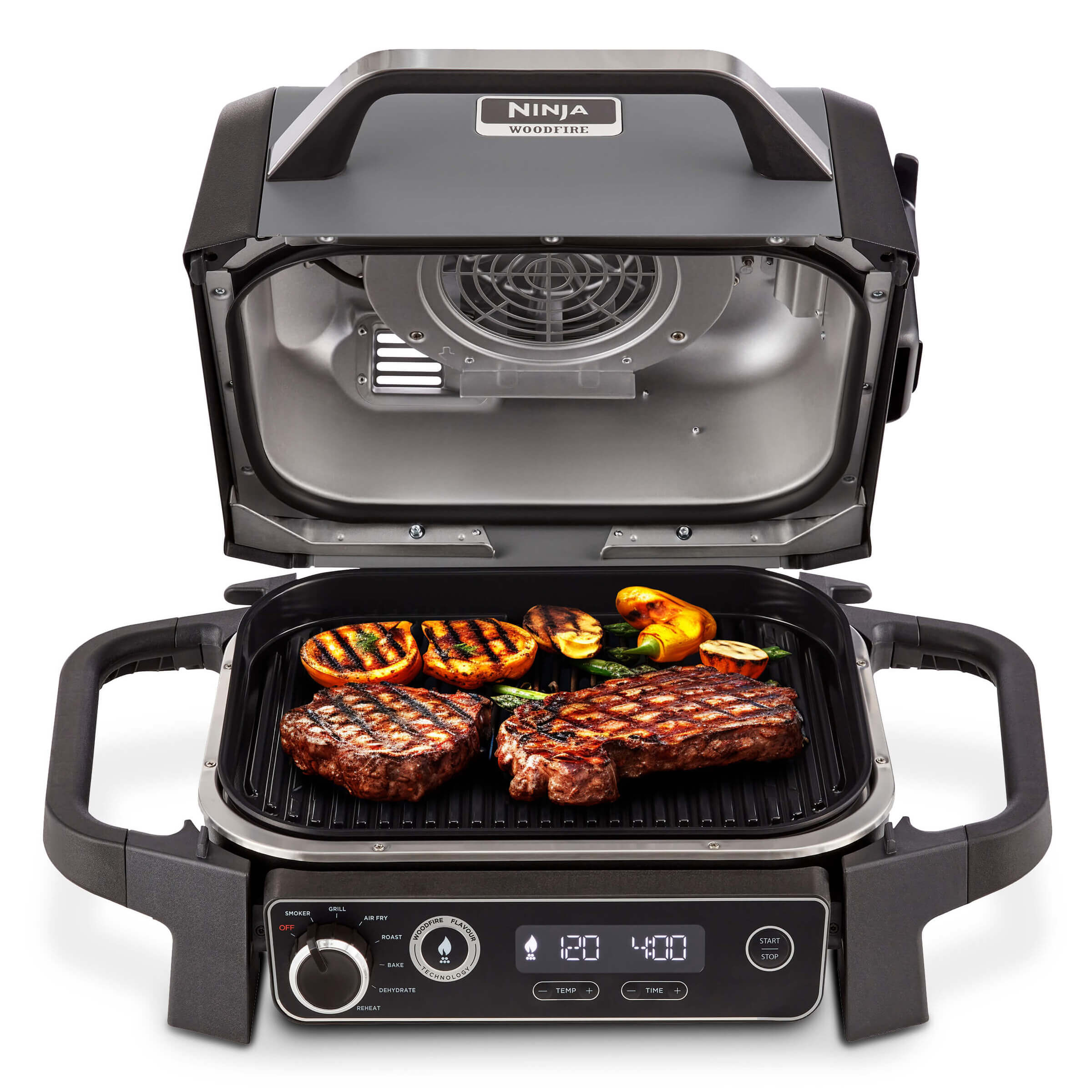 Ninja Woodfire Elektrische Barbecue & Airfryer - OG701EU