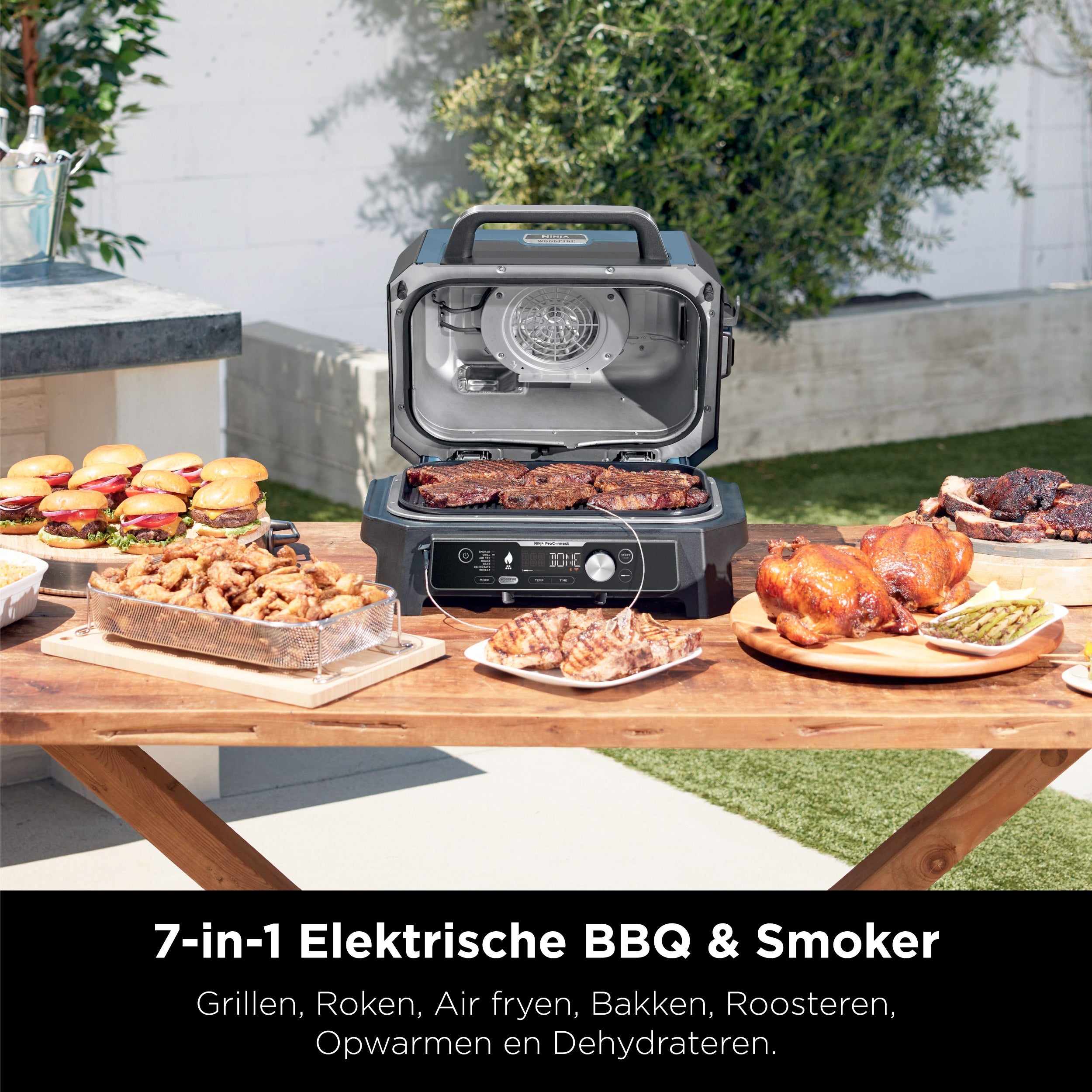 Ninja Woodfire Pro Connect XL Elektrischer Outdoor Grill – OG901EU