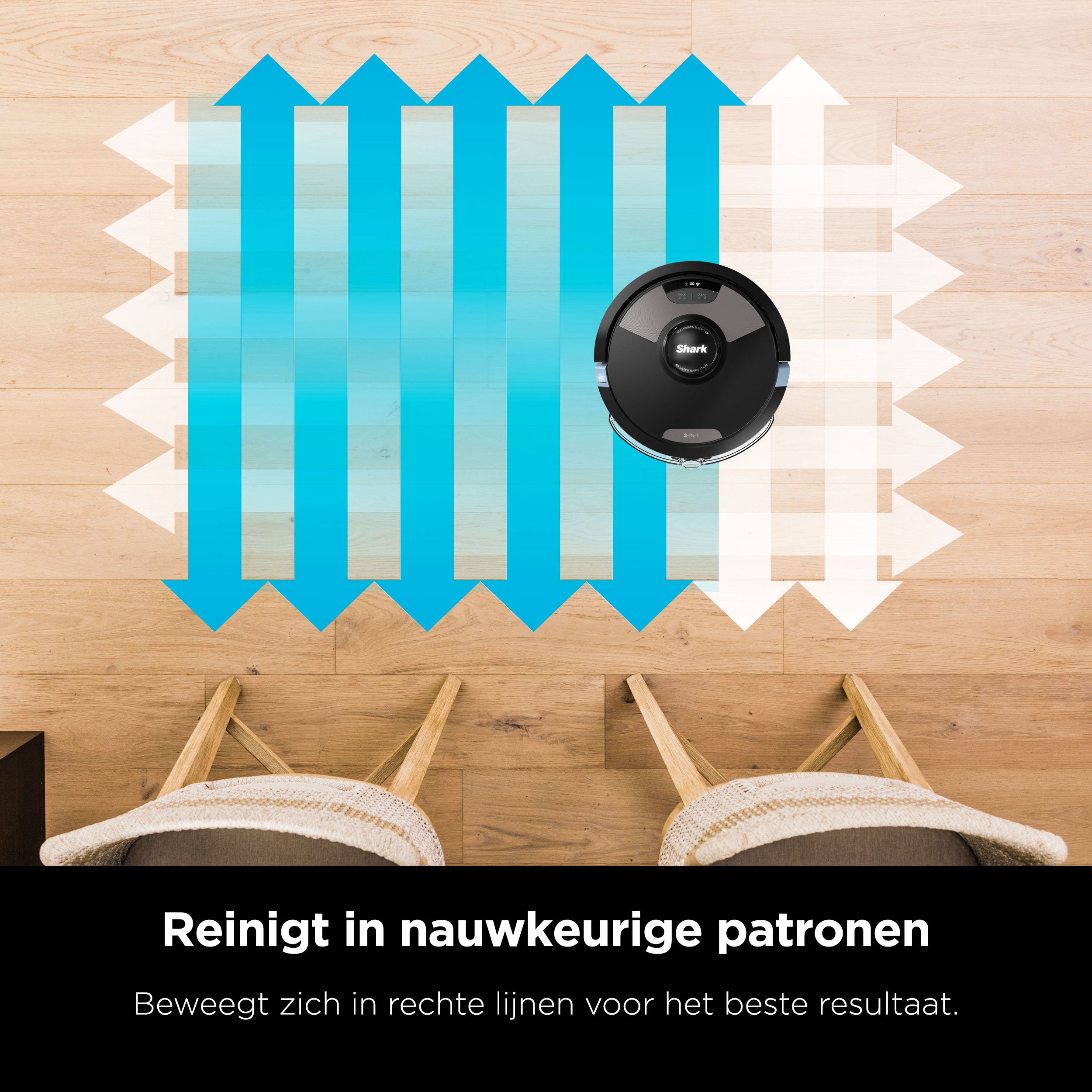 Shark 2-in-1 Roboterstaubsauger mit Wischfunktion – RV2620WDEU