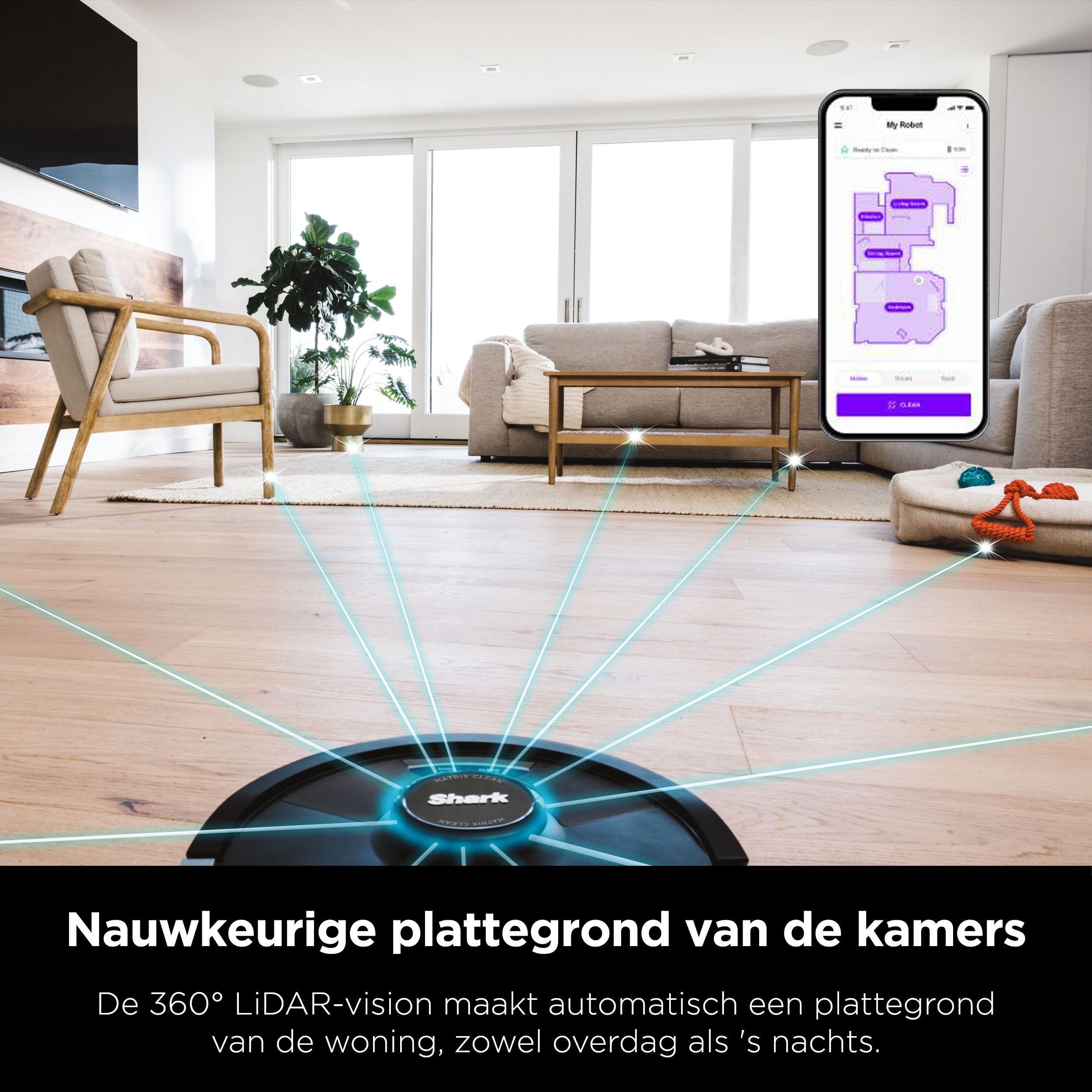 Shark 2-in-1 Roboterstaubsauger mit Wischfunktion – RV2620WDEU