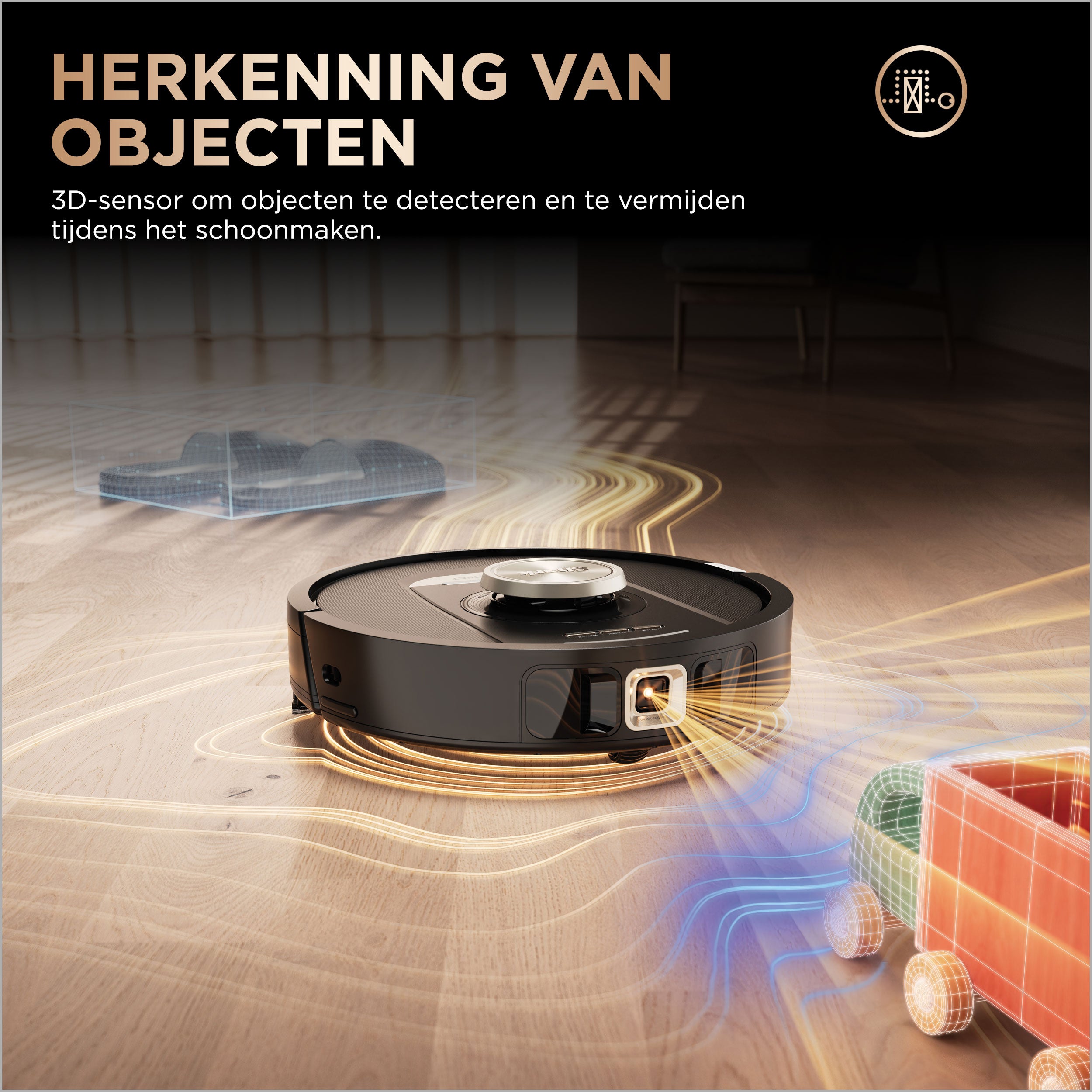 Aspirateur robot 2 en 1 Shark PowerDetect NeverTouch Pro - RV2800ZEEU