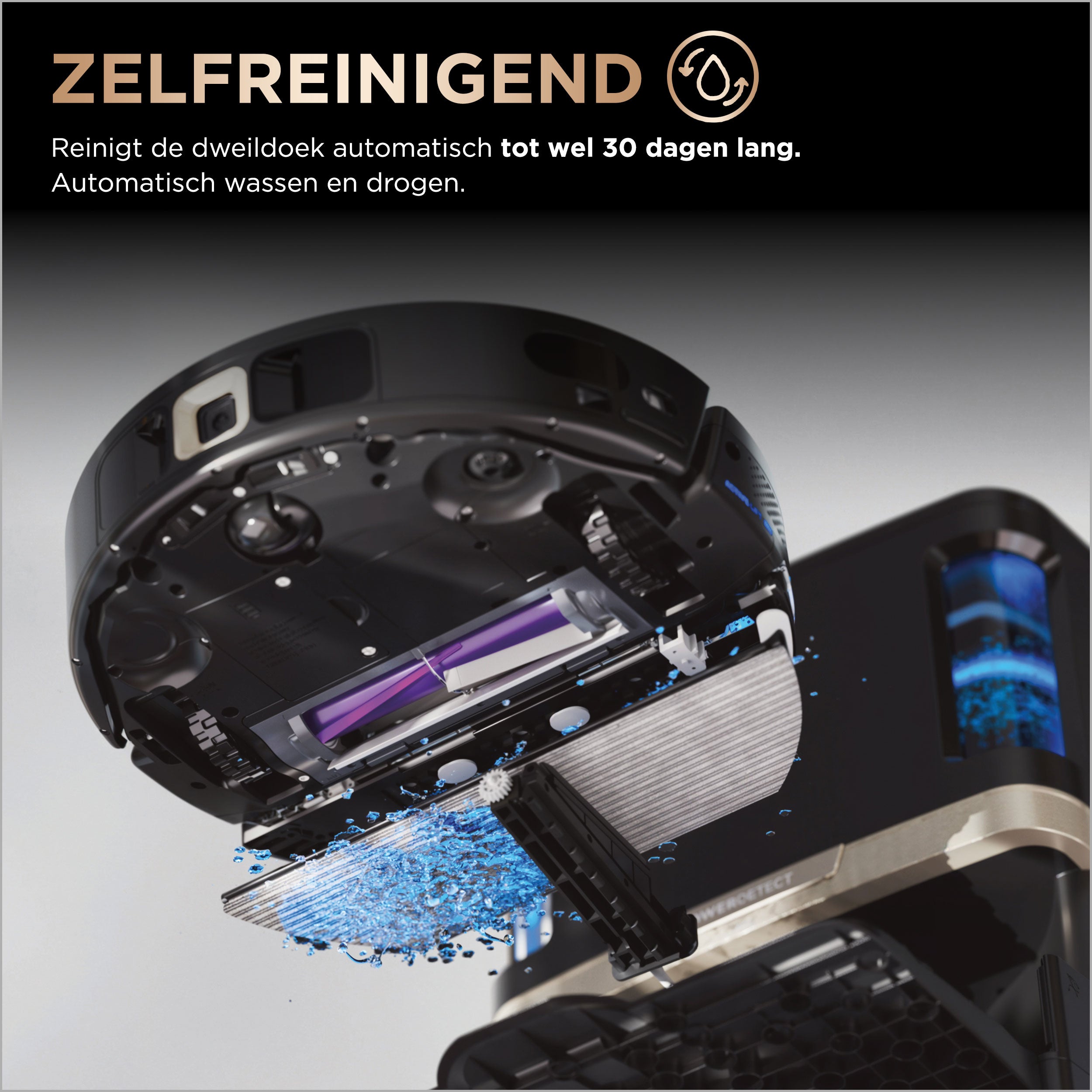 Aspirateur robot 2 en 1 Shark PowerDetect NeverTouch Pro - RV2800ZEEU