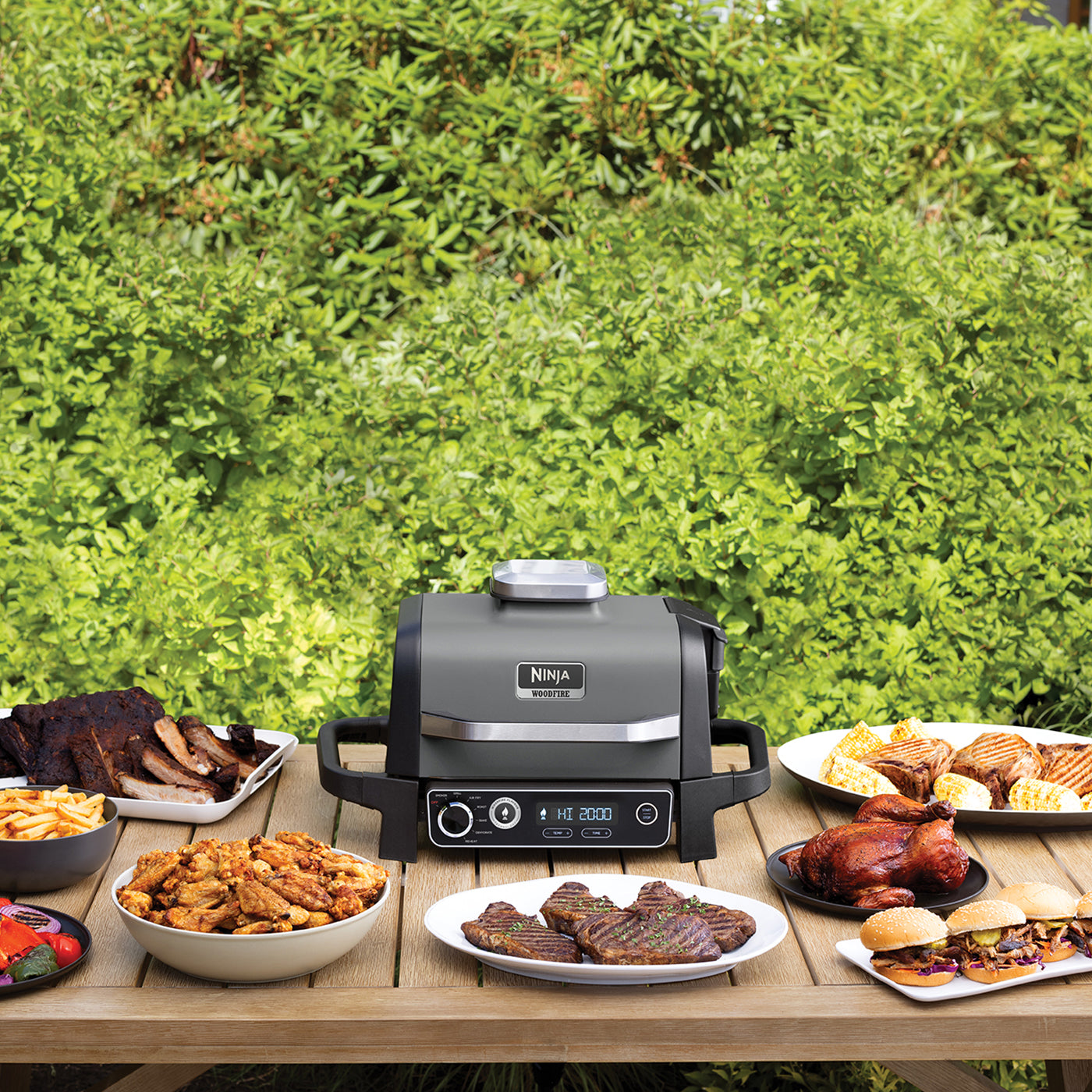 Ninja Woodfire Elektrische Barbecue & Airfryer - OG701EU