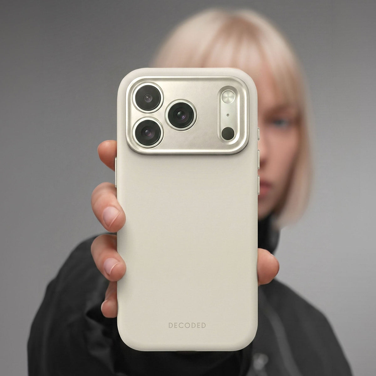 AntiMicrobial Silicone Case | Pebble Grey | iPhone 18 Pro Max | D27IPO18PMBCS9PY