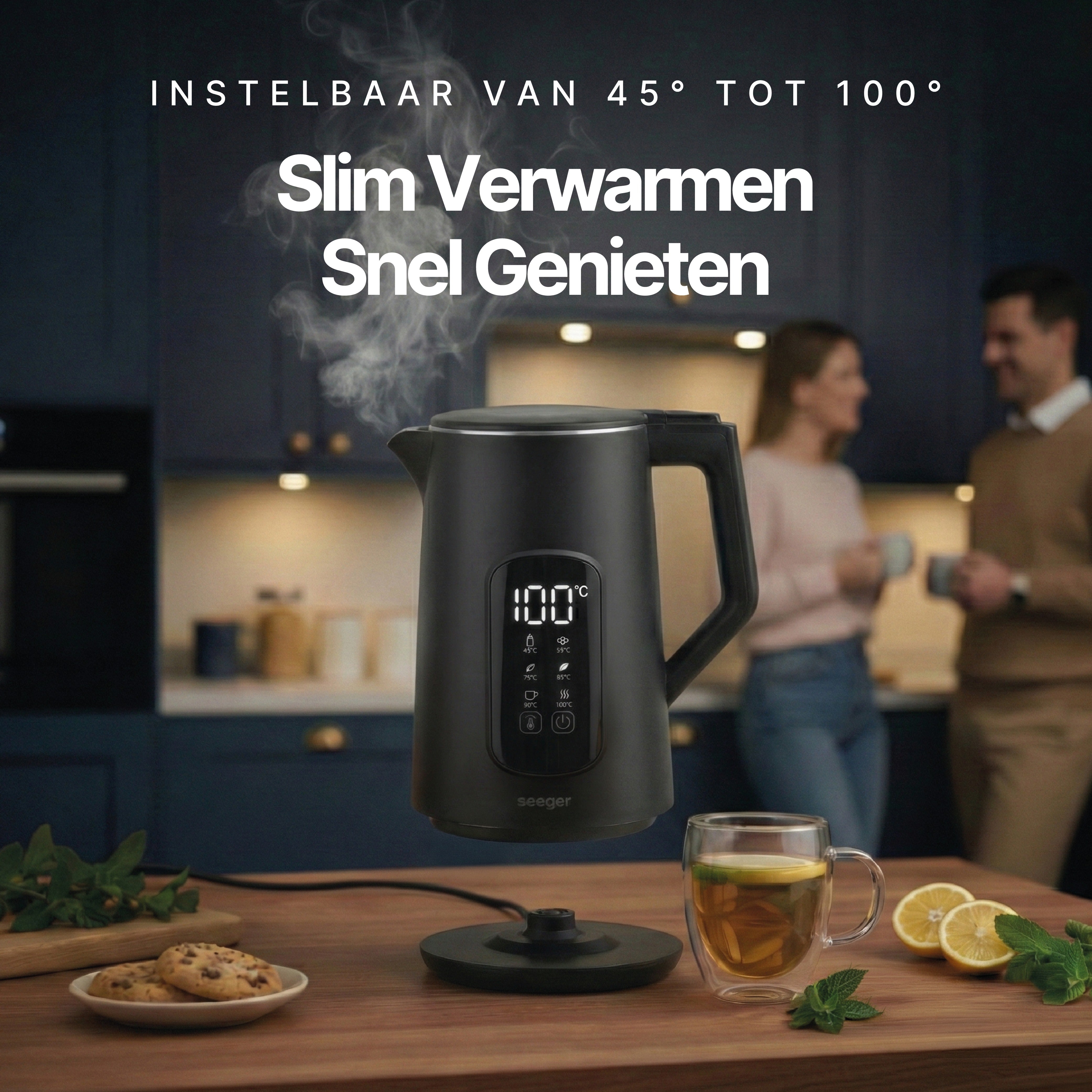 Seeger Digitale Waterkoker - SGR1100BK