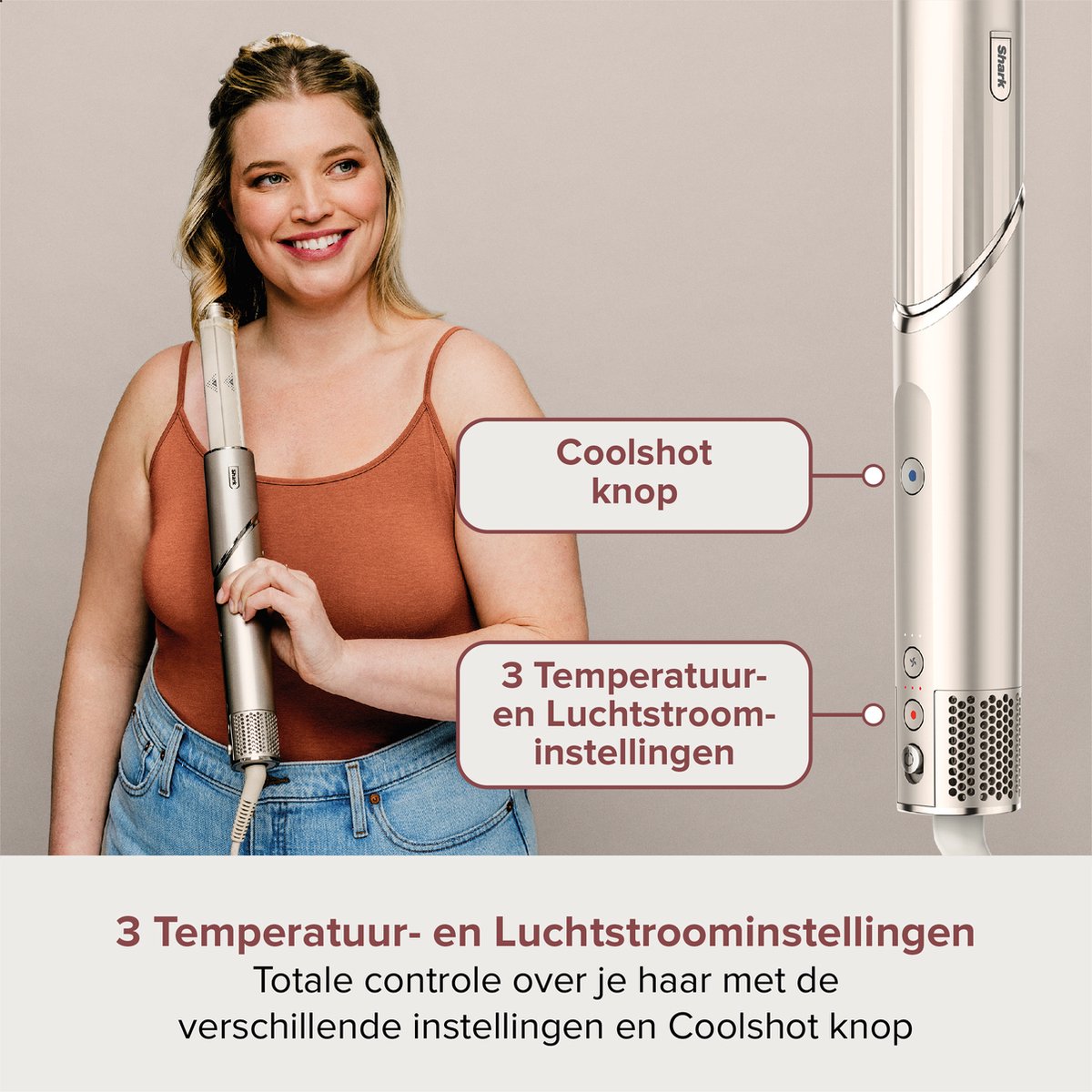 Shark FlexStyle 3-in-1-Multistyler und Haartrockner – HD424SLEU