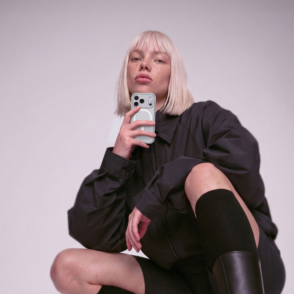 DropTec Clear Case | Frosted White | iPhone 18 Pro Max | D27IPO18PMBCT2FE