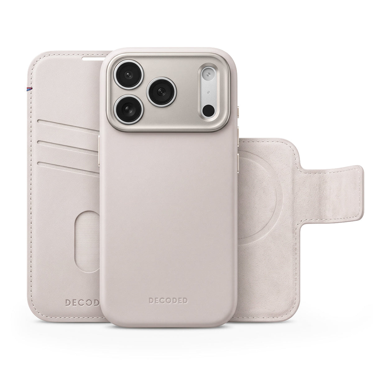 Leather Detachable Wallet Case | Taupe | iPhone 18 Pro Max | D27IPO18PMDW5TE