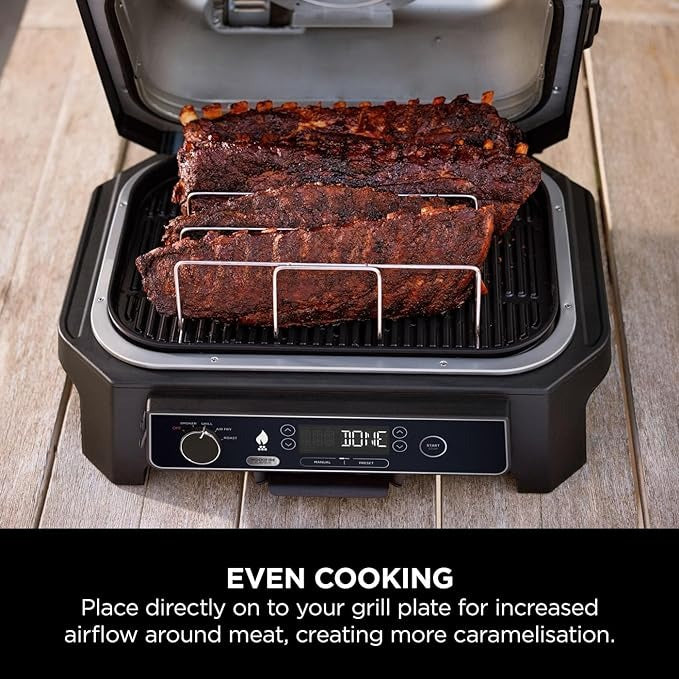 Ninja Woodfire XL Elektrische BBQ Rib Rek voor OG850 & OG901 - XSKOGXLRBRKEU