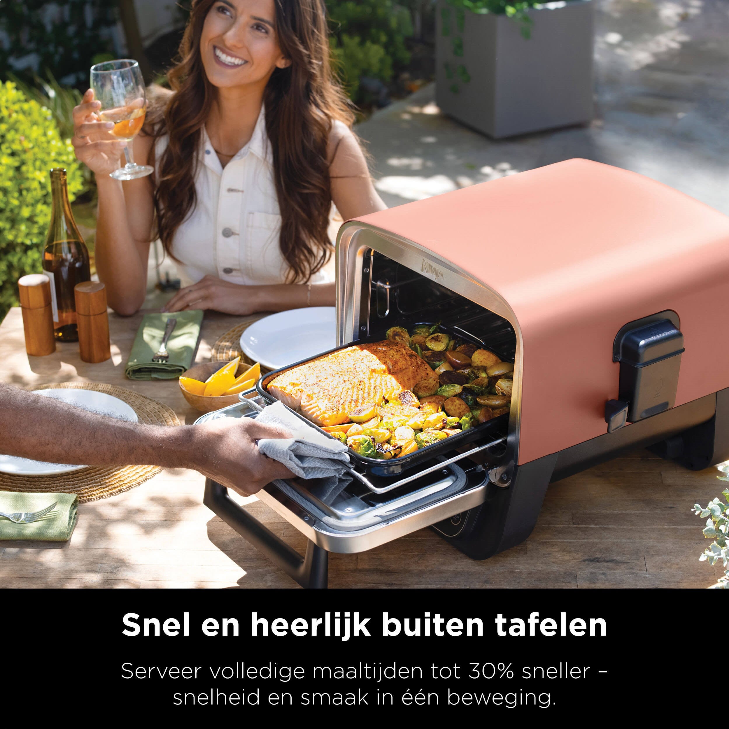 Ninja Woodfire Pizzaofen und Smoker – OO101EU