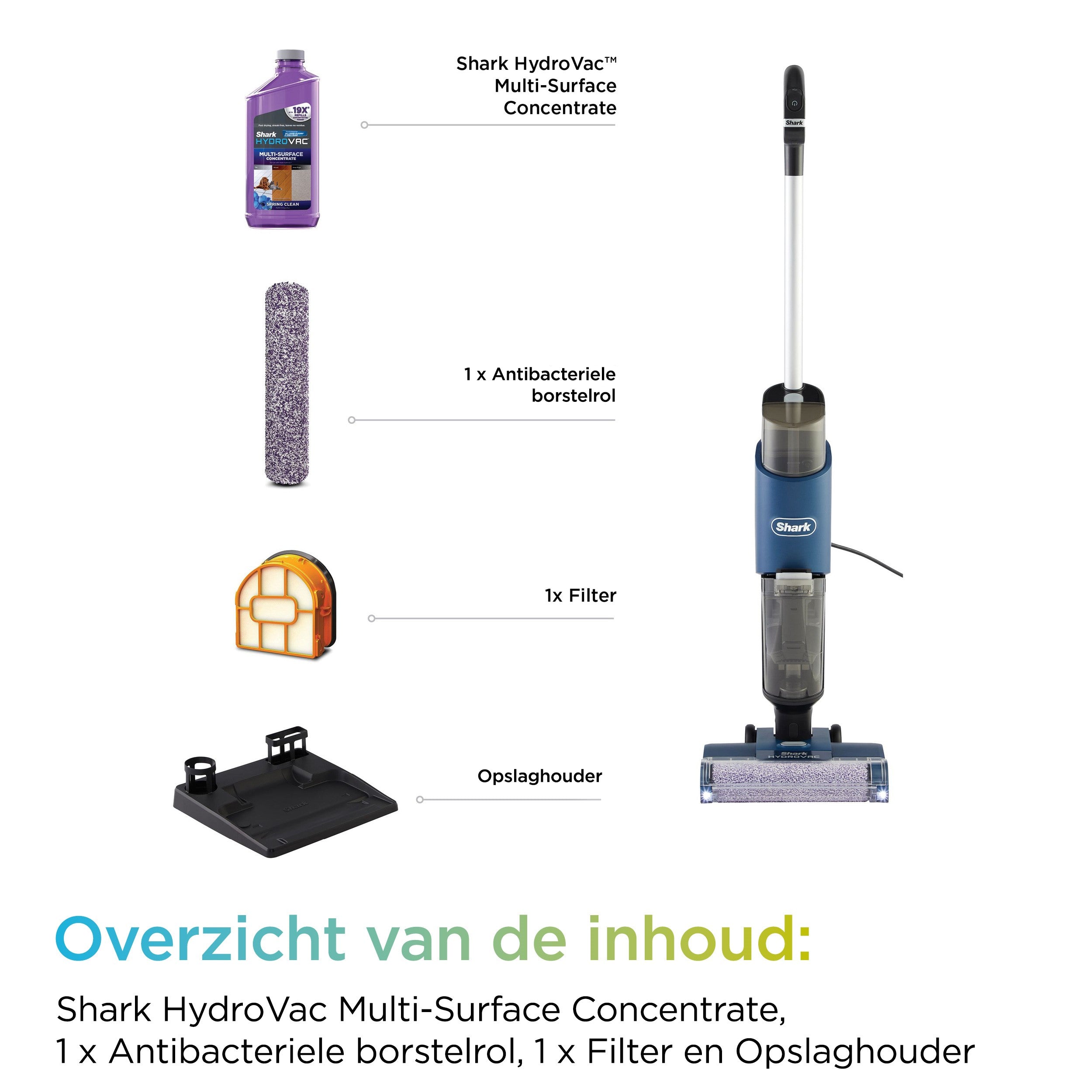 Shark WD100EU - HydroVac - Vloerreiniger met snoer