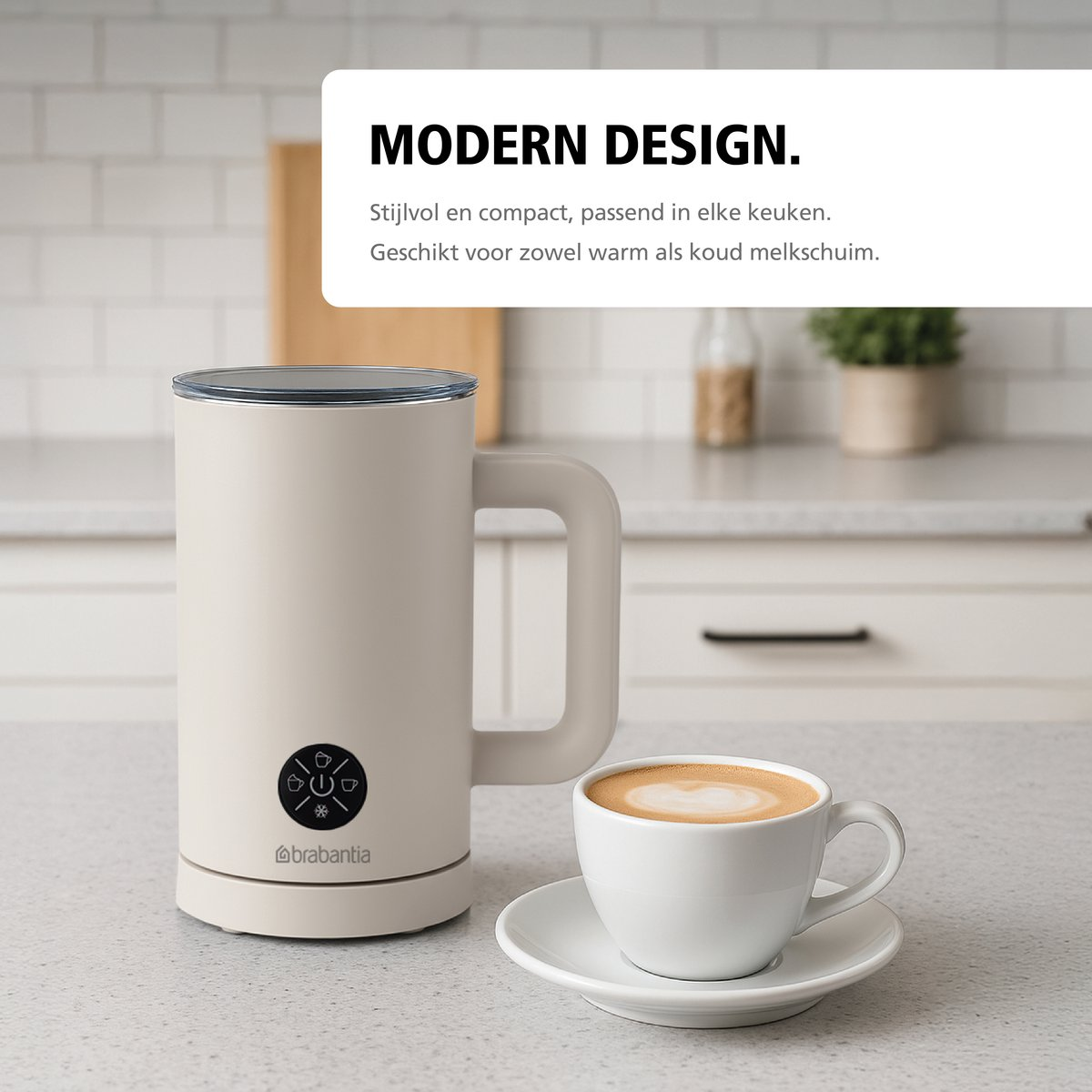 Brabantia Elektrische Melkopschuimer - BBEK1048SB