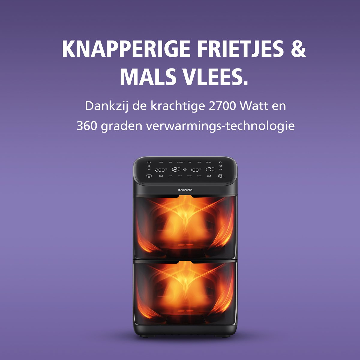 Brabantia Dubbele Airfryer - BBEK1240