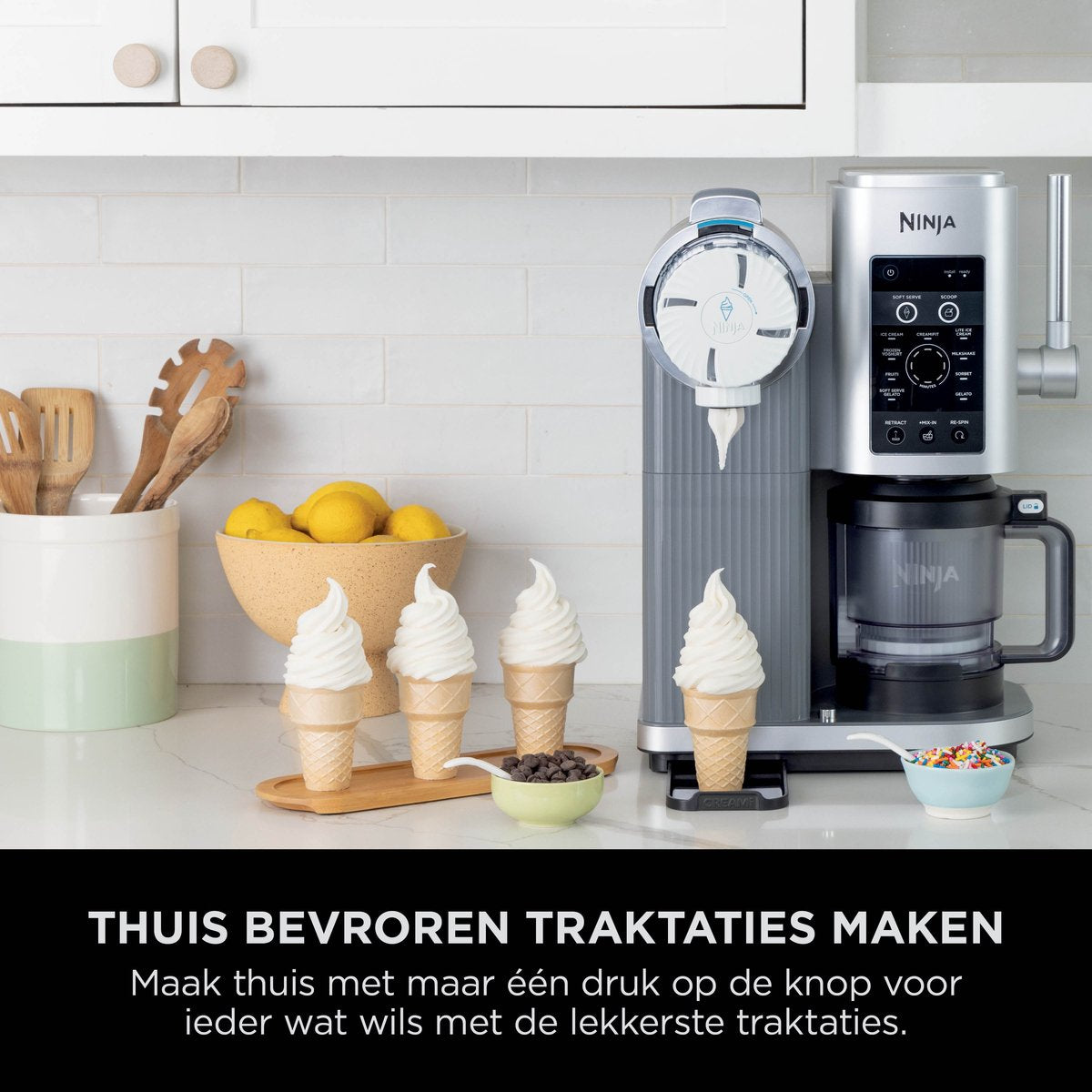 Ninja CREAMi SPIN Schepijs en Softijsmachine - NC701BU