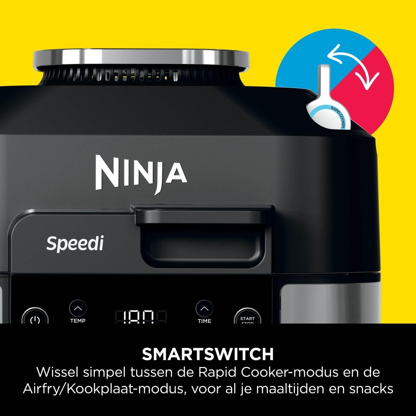 Ninja Speedi 10-in-1 Multicooker en Airfryer - ON500EU