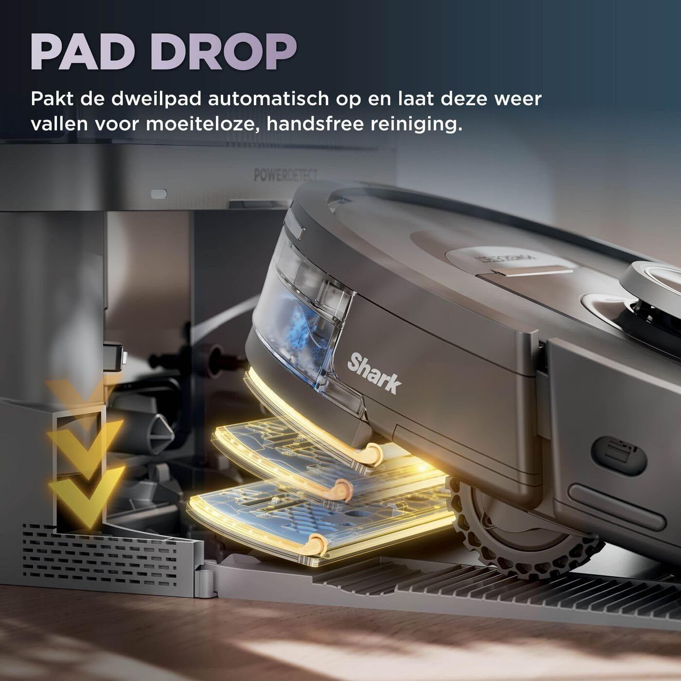 Aspirateur robot 2 en 1 Shark PowerDetect NeverTouch Pro - RV2800YEEU