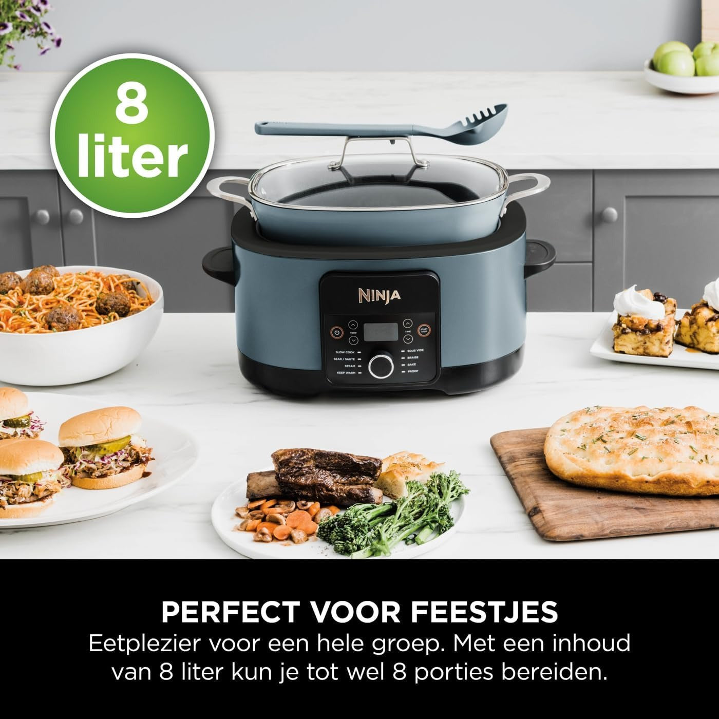 Ninja Foodi PossibleCooker PRO 8-in-1 Slowcooker en Multicooker - MC1001EU