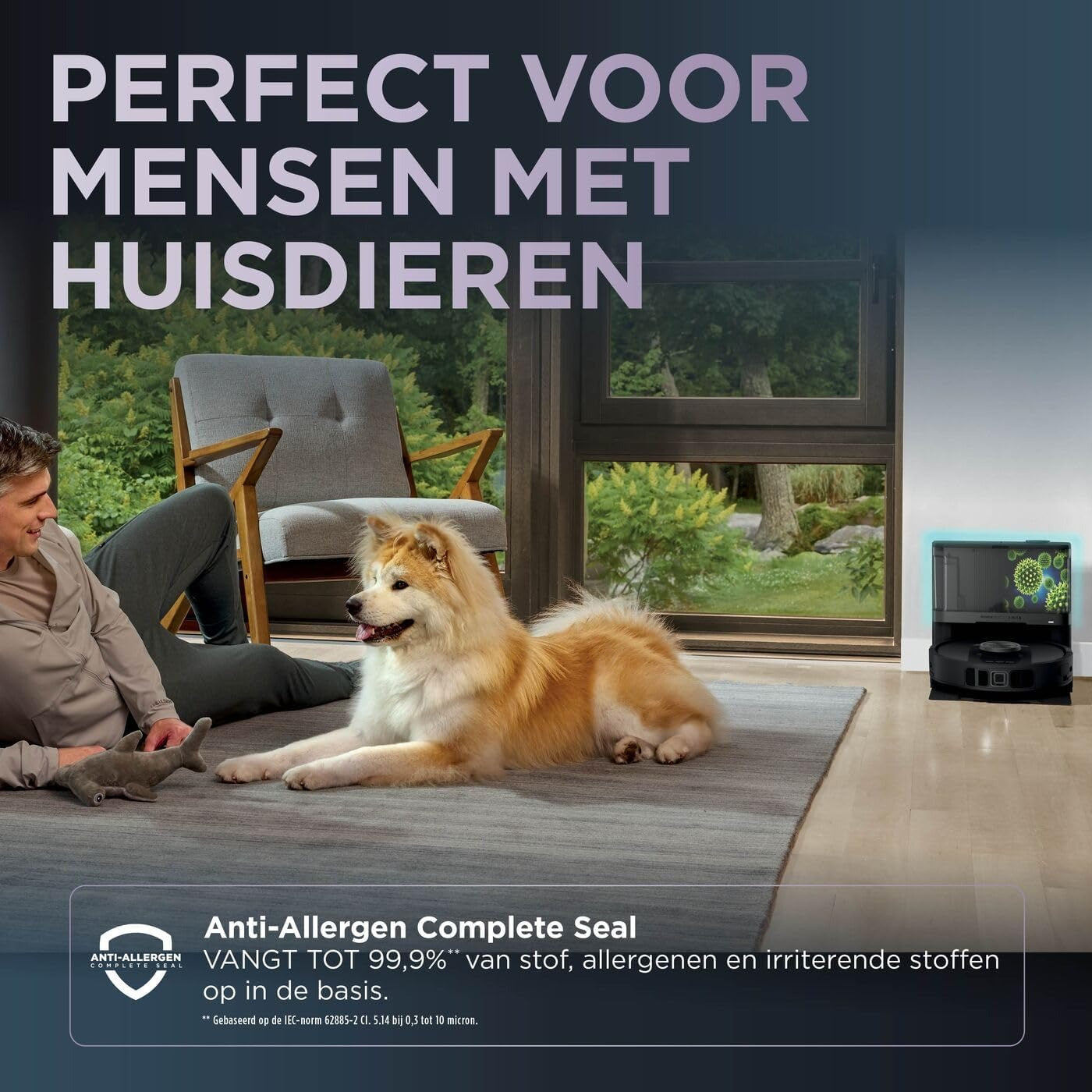 Aspirateur robot 2 en 1 Shark PowerDetect NeverTouch Pro - RV2800YEEU