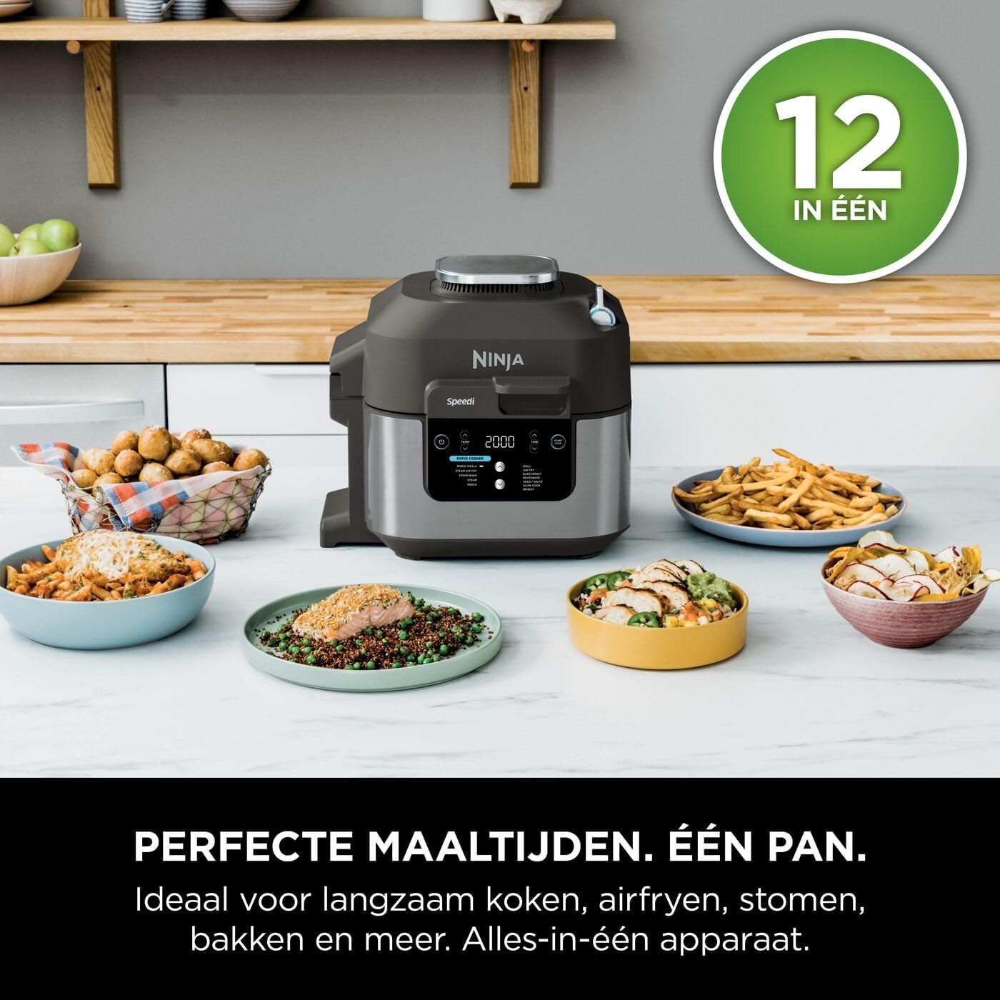 Ninja Speedi 10-in-1 Multicooker en Airfryer - ON500EU