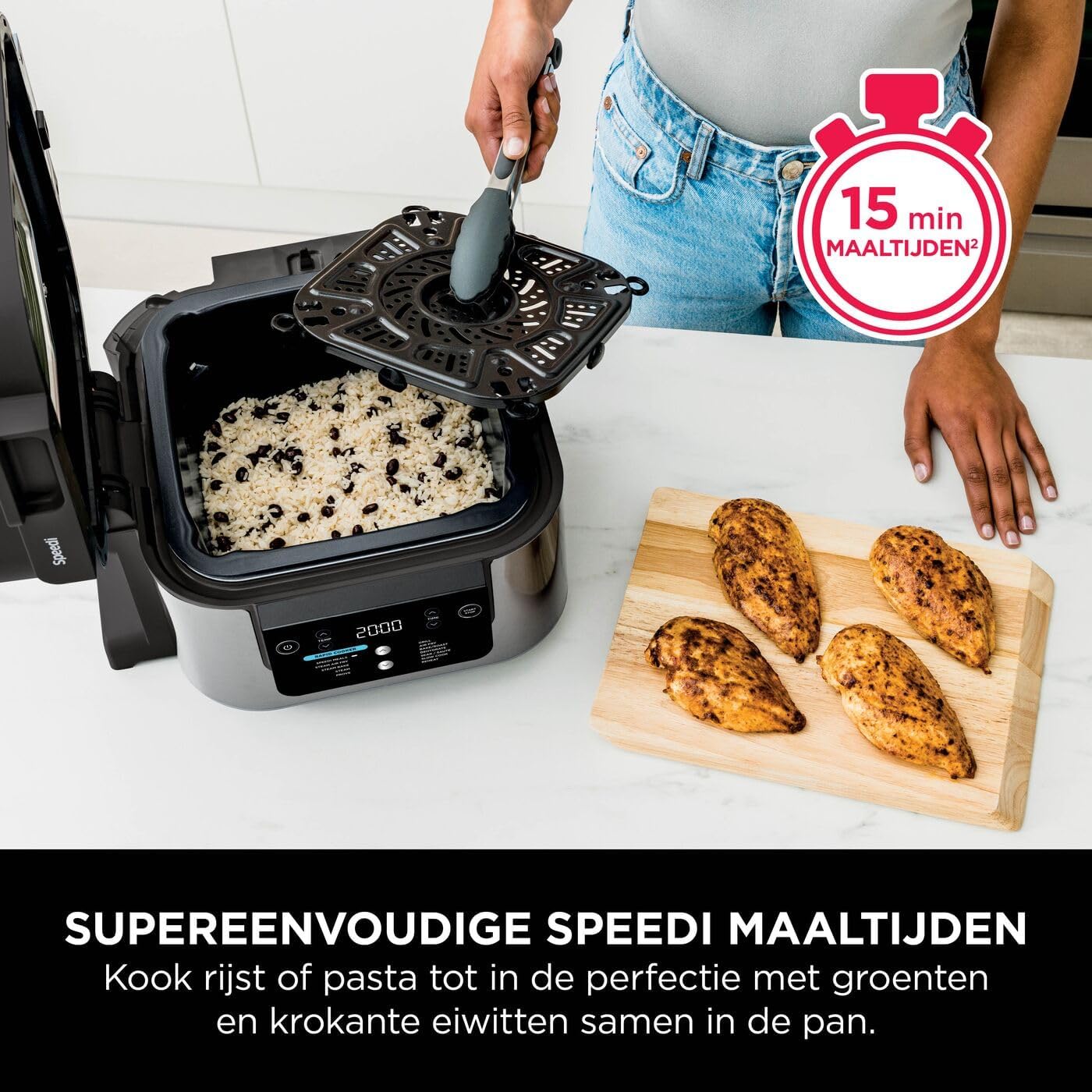 Ninja Speedi 10-in-1 Multicooker en Airfryer - ON500EU